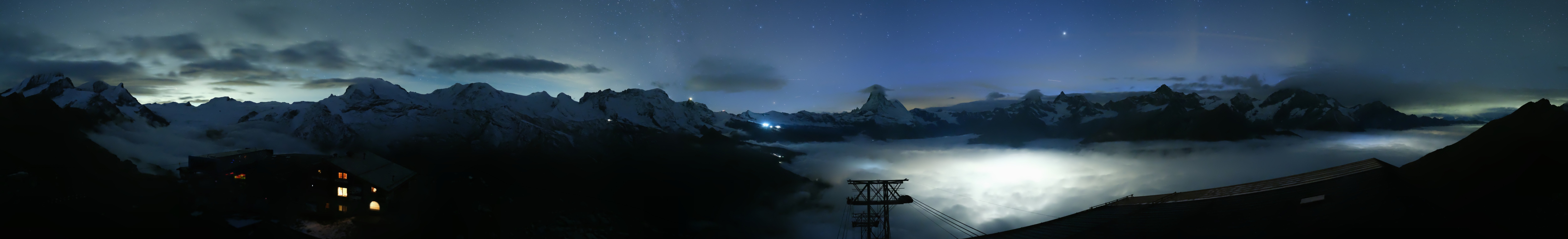 Archiv Foto Webcam Panoramablick vom Rothorn