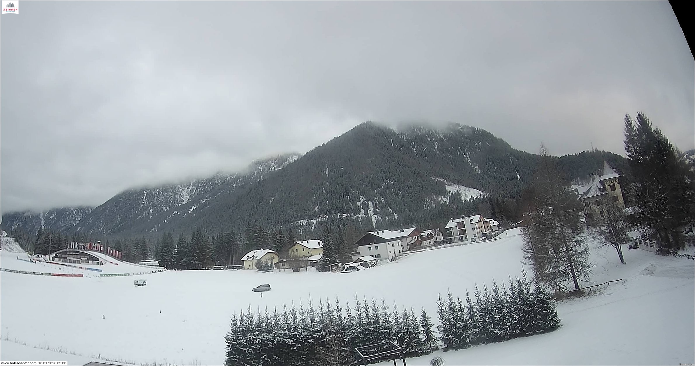 Archived image Webcam Hotel Santer in Toblach