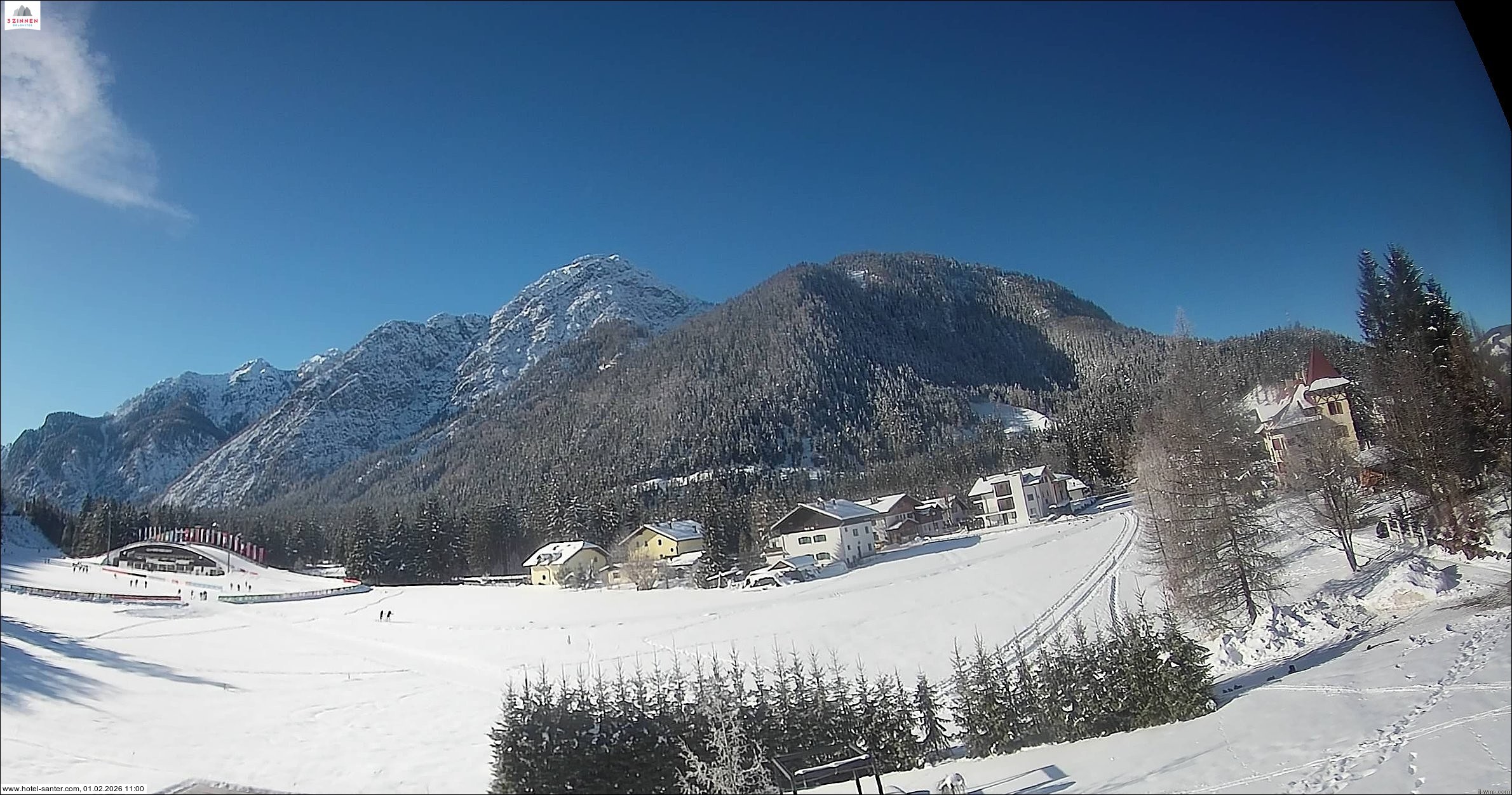 Archived image Webcam Hotel Santer in Toblach