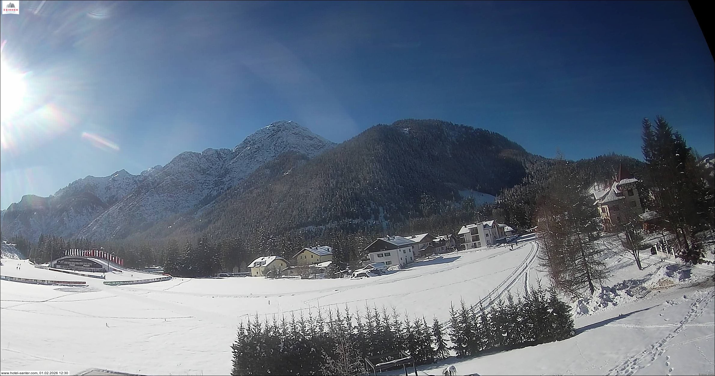 Archived image Webcam Hotel Santer in Toblach