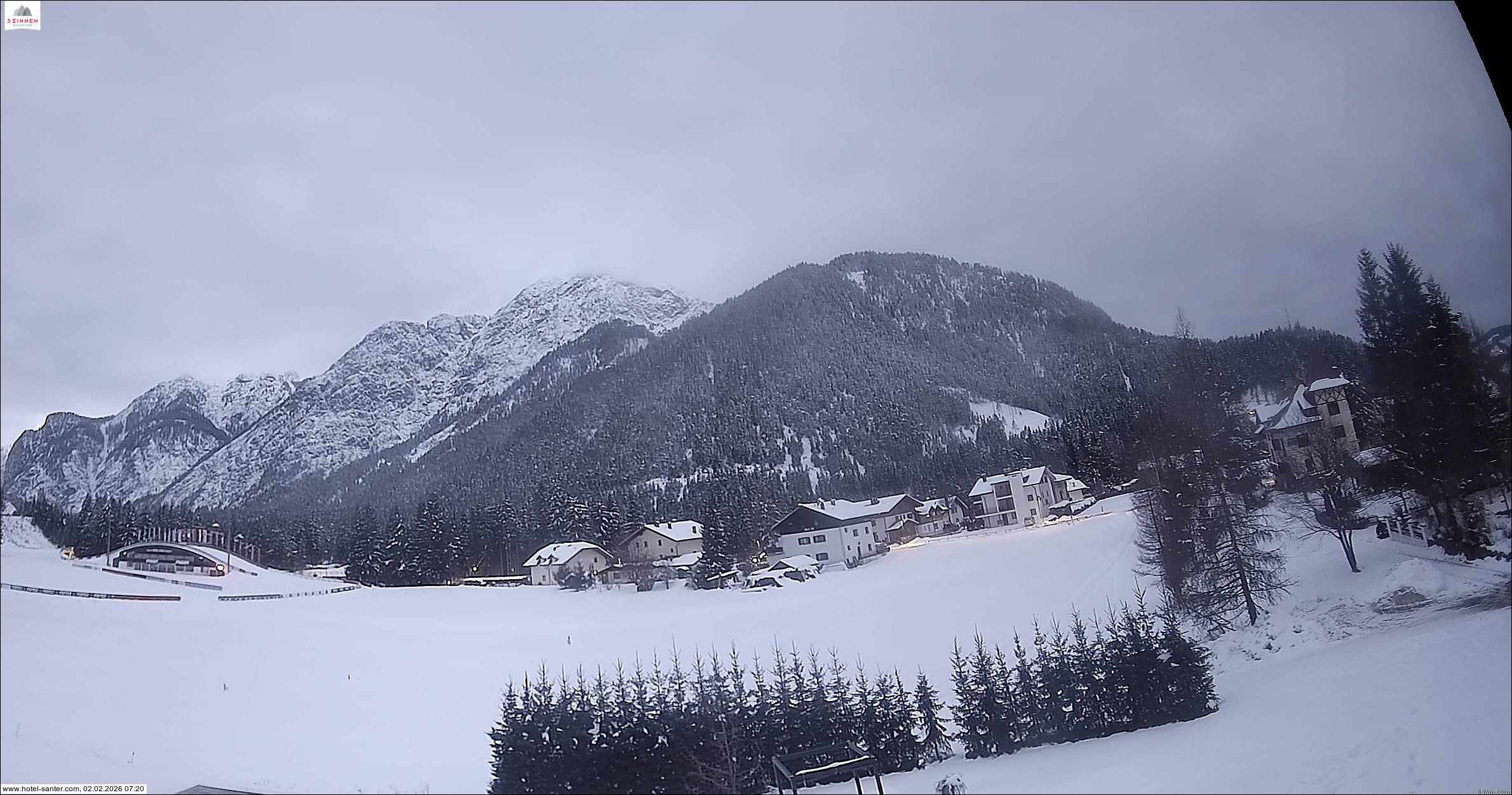 Archived image Webcam Hotel Santer in Toblach