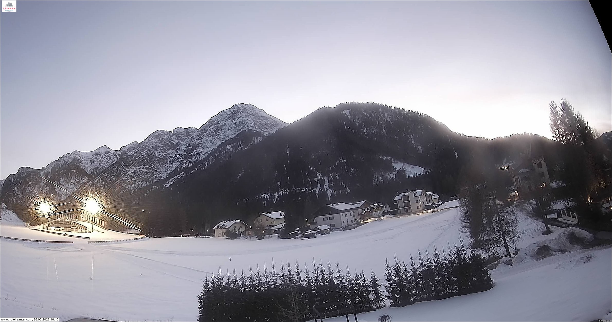 Archived image Webcam Hotel Santer in Toblach