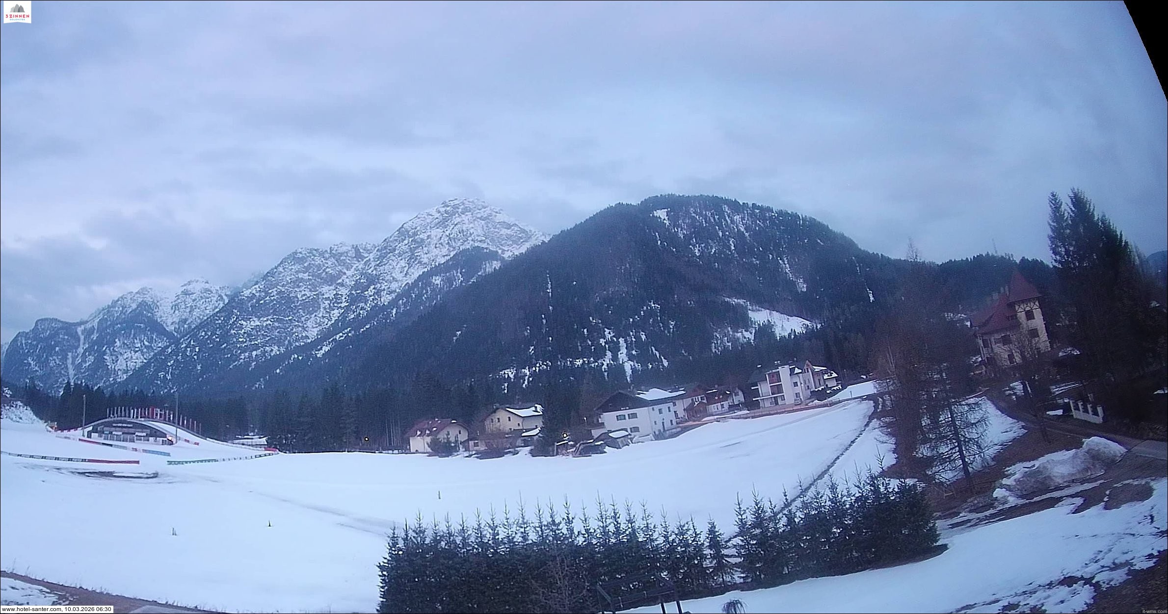 Archived image Webcam Hotel Santer in Toblach
