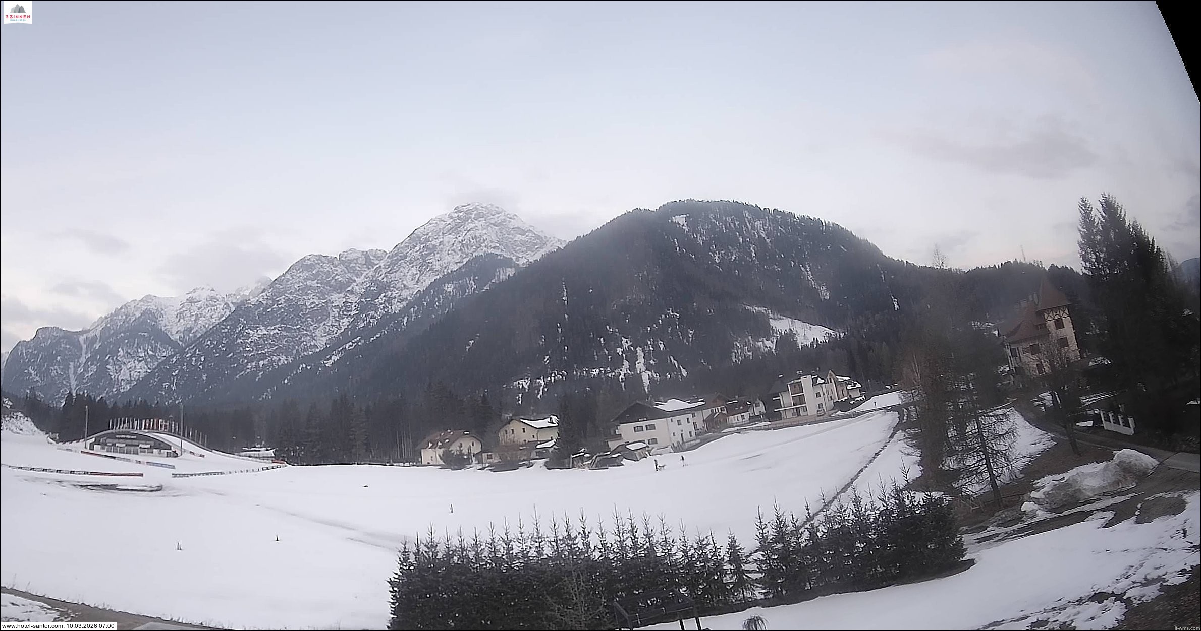Archived image Webcam Hotel Santer in Toblach