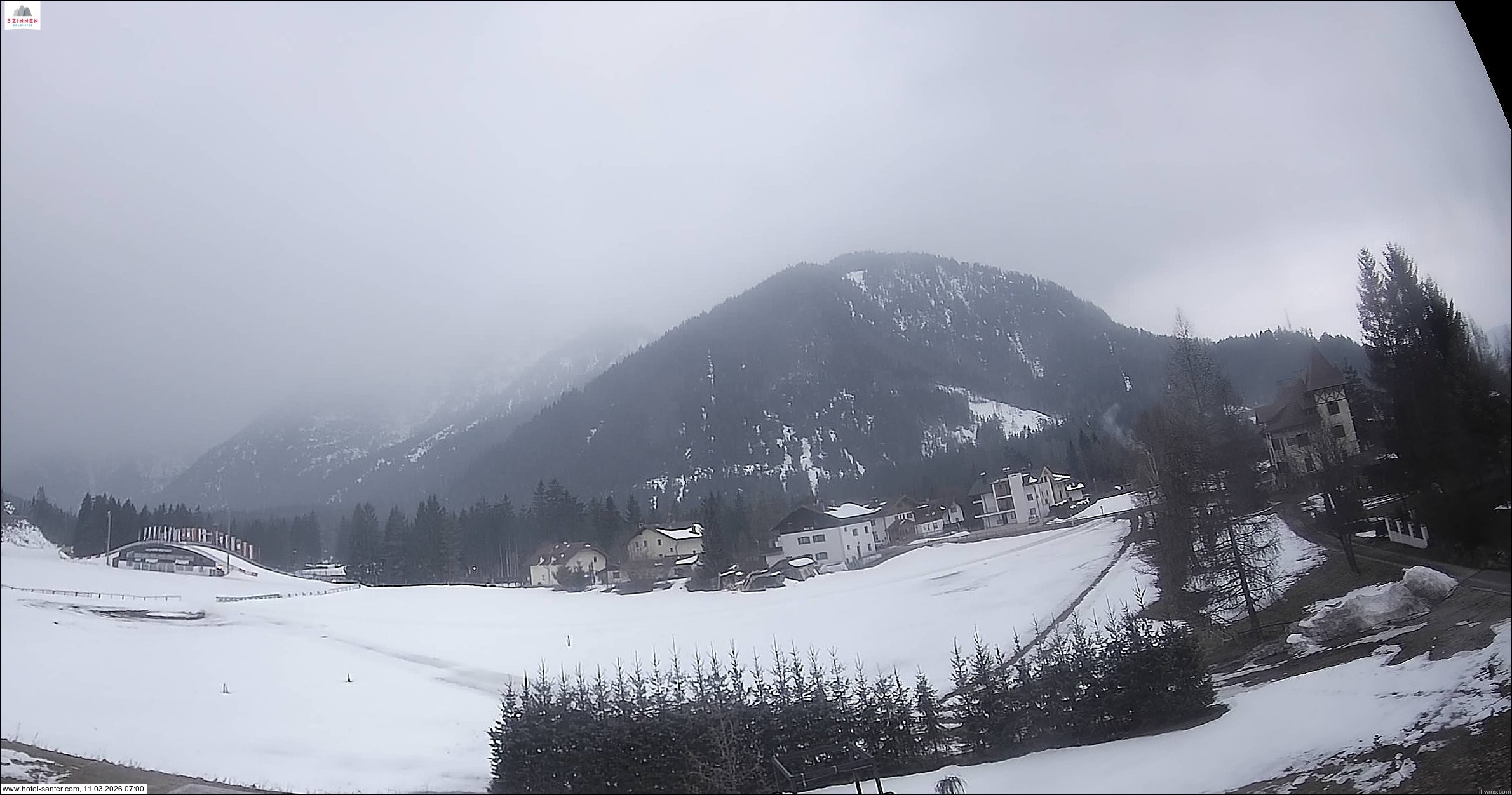 Archived image Webcam Hotel Santer in Toblach