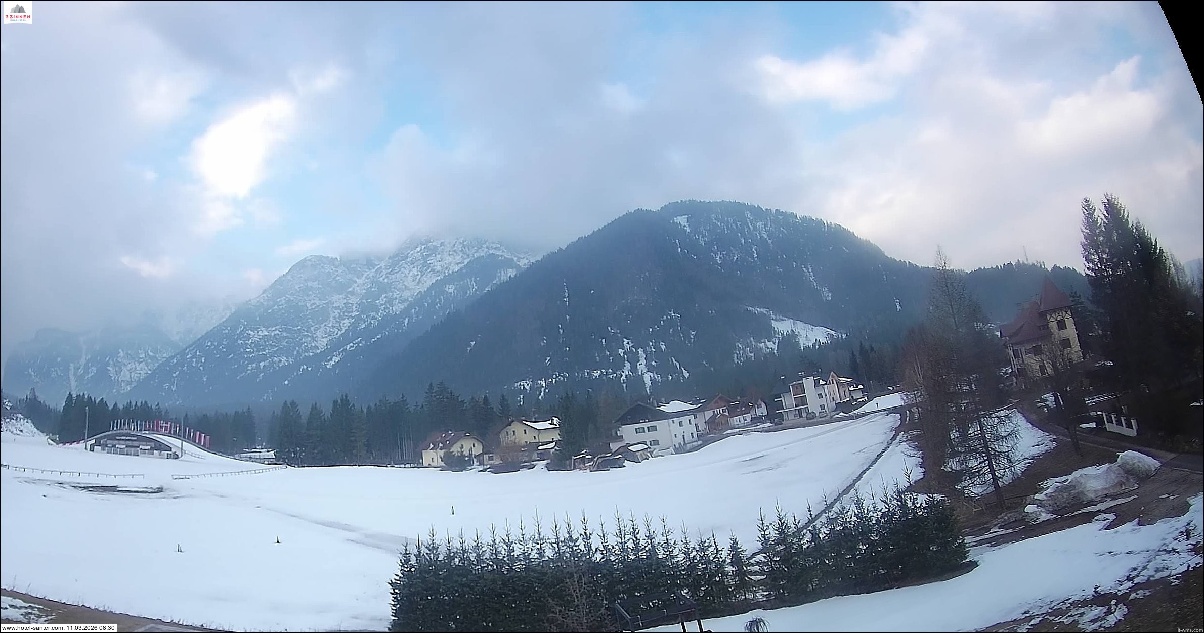 Archived image Webcam Hotel Santer in Toblach