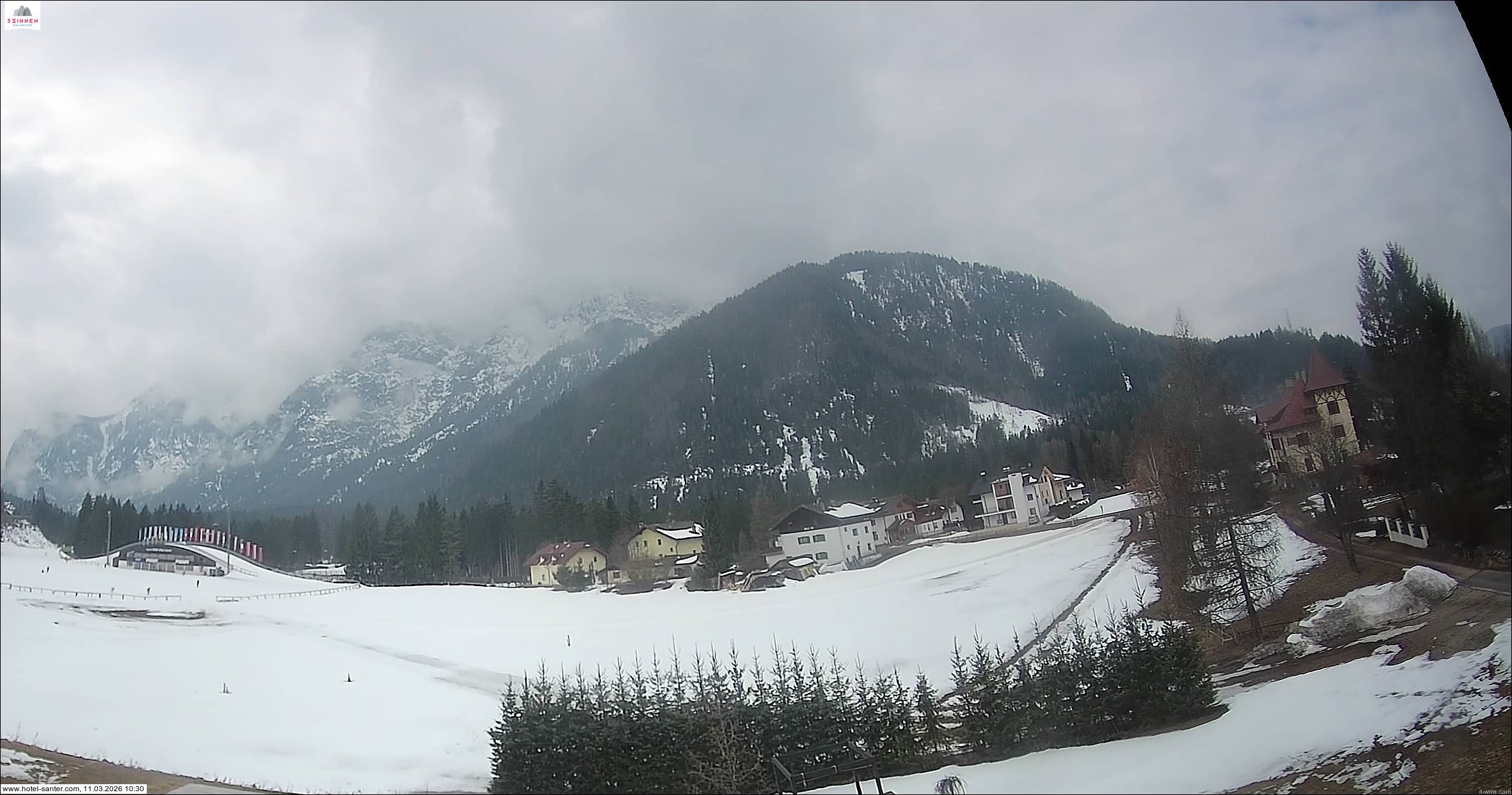 Archived image Webcam Hotel Santer in Toblach