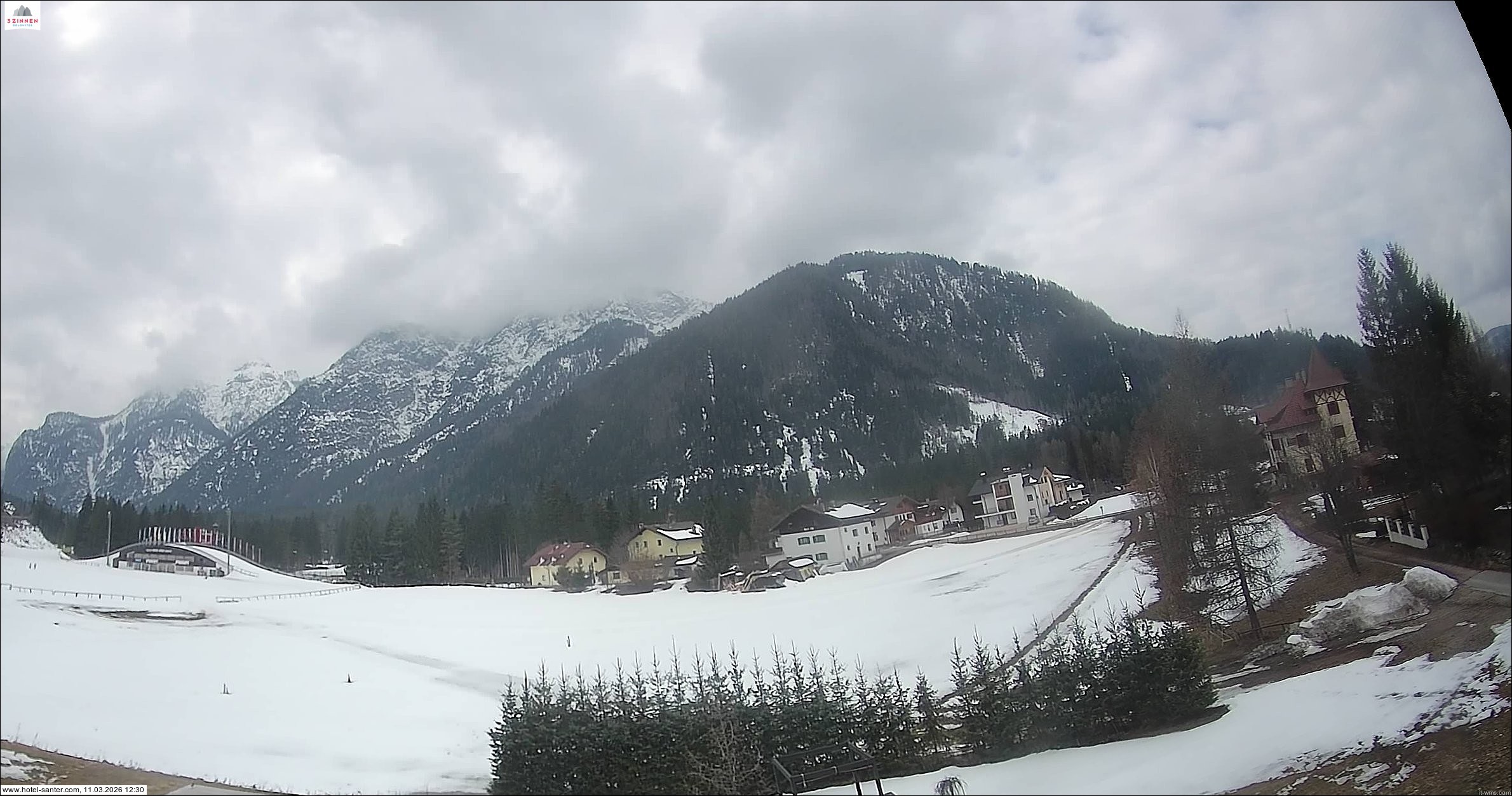 Archived image Webcam Hotel Santer in Toblach