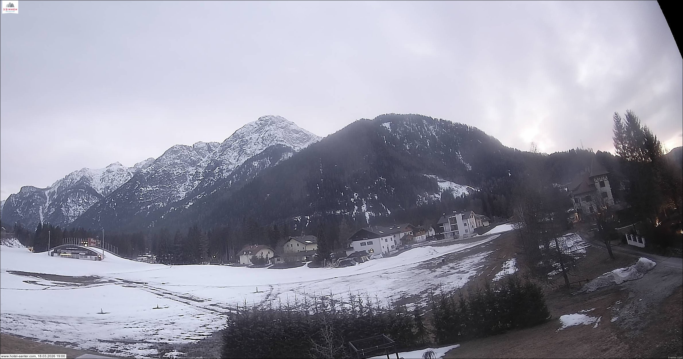 Archived image Webcam Hotel Santer in Toblach