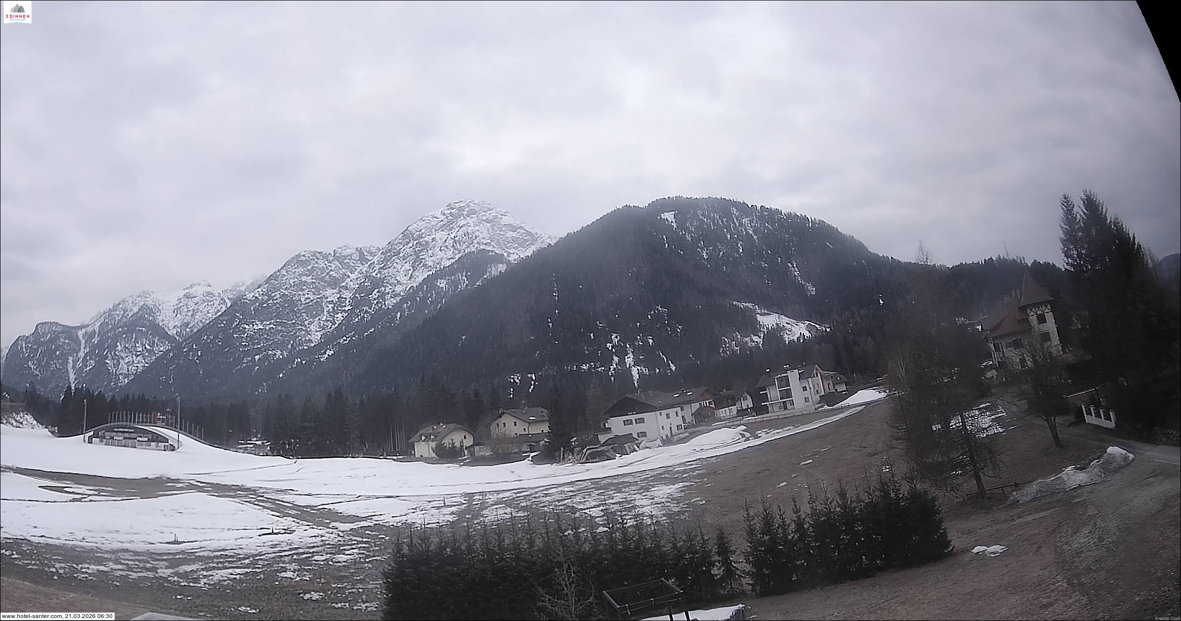 Archived image Webcam Hotel Santer in Toblach
