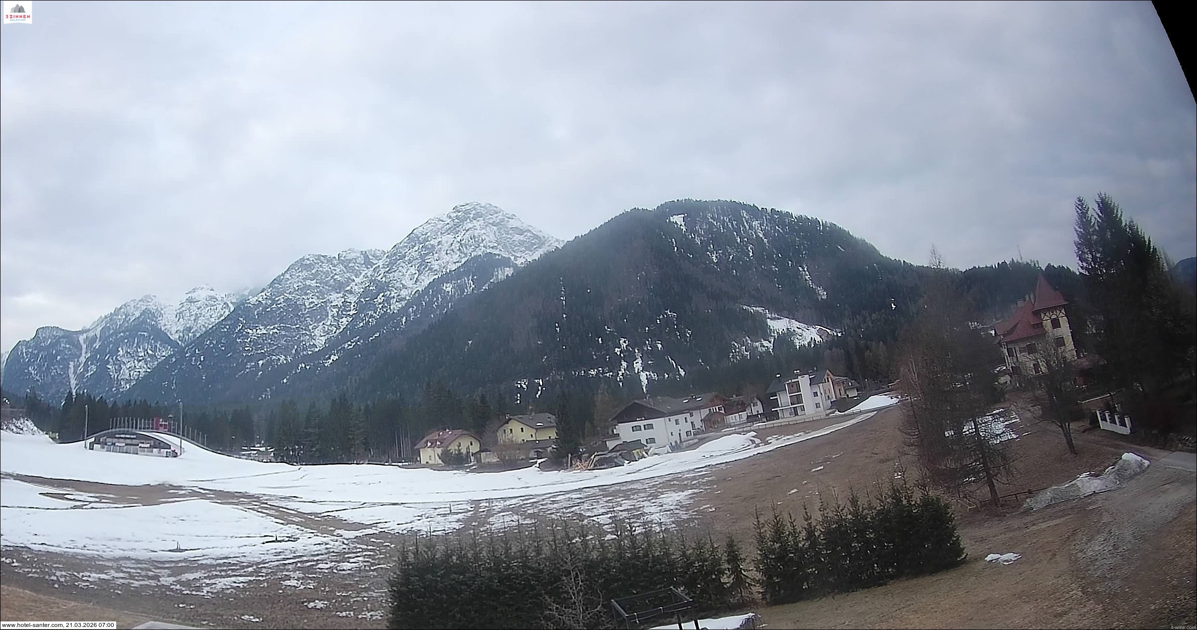 Archived image Webcam Hotel Santer in Toblach