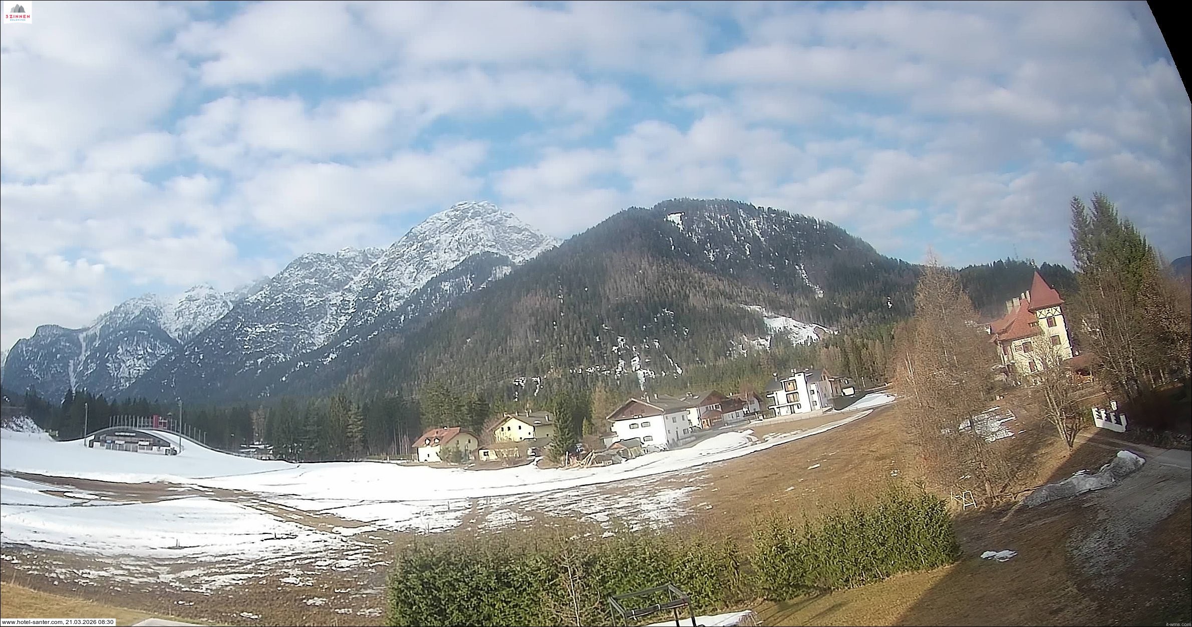 Archived image Webcam Hotel Santer in Toblach