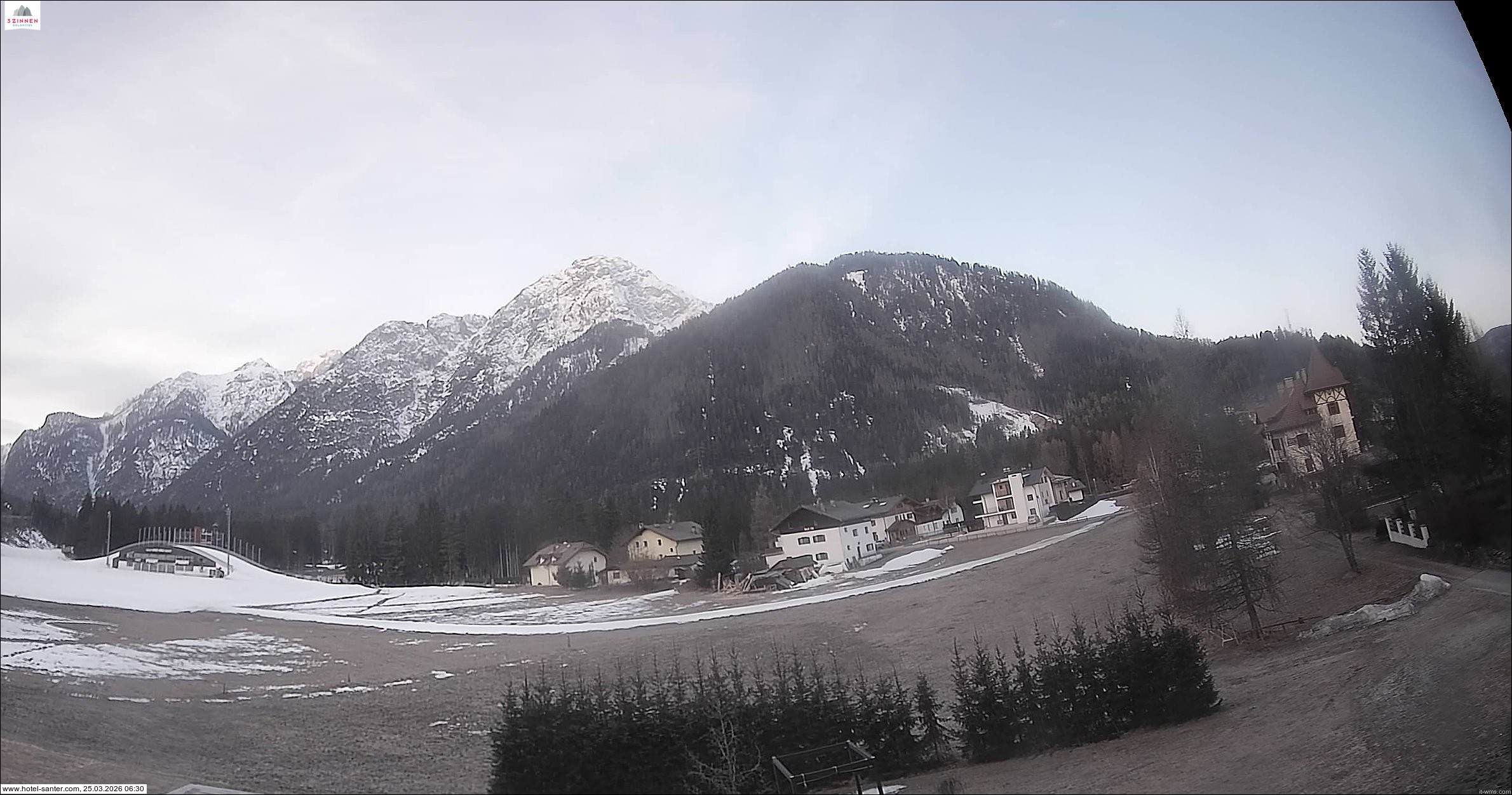 Archived image Webcam Hotel Santer in Toblach