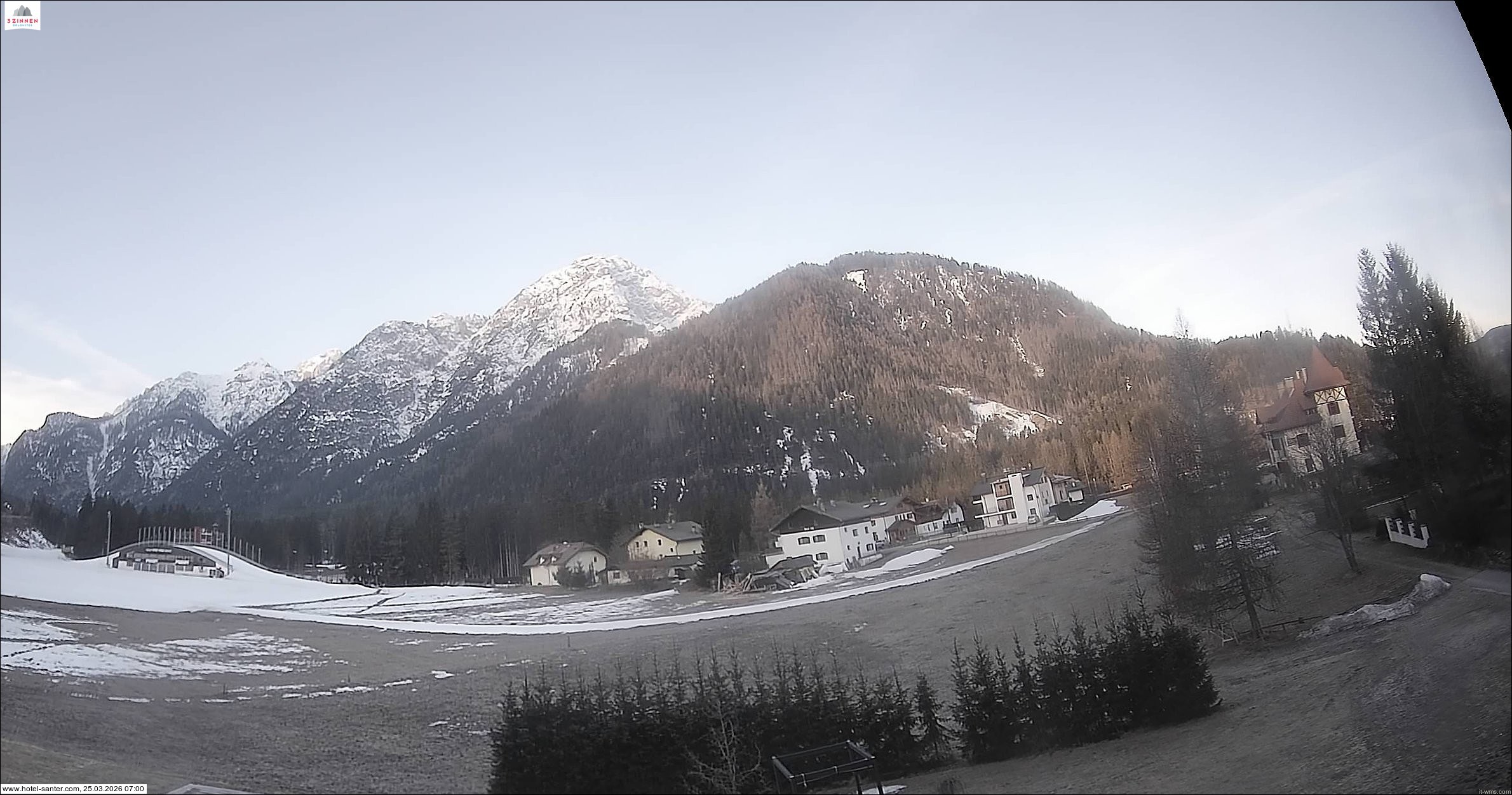 Archived image Webcam Hotel Santer in Toblach