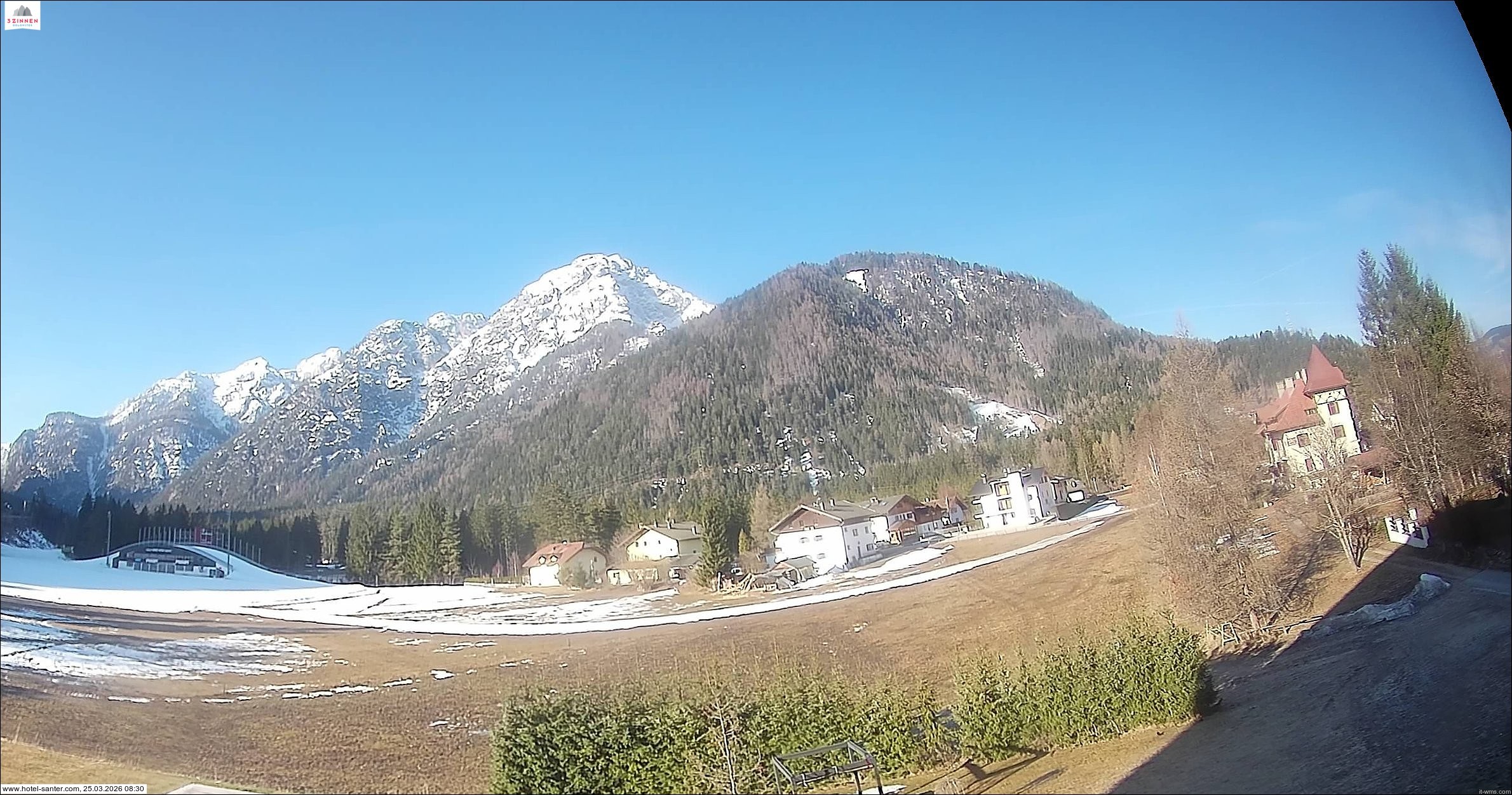 Archived image Webcam Hotel Santer in Toblach