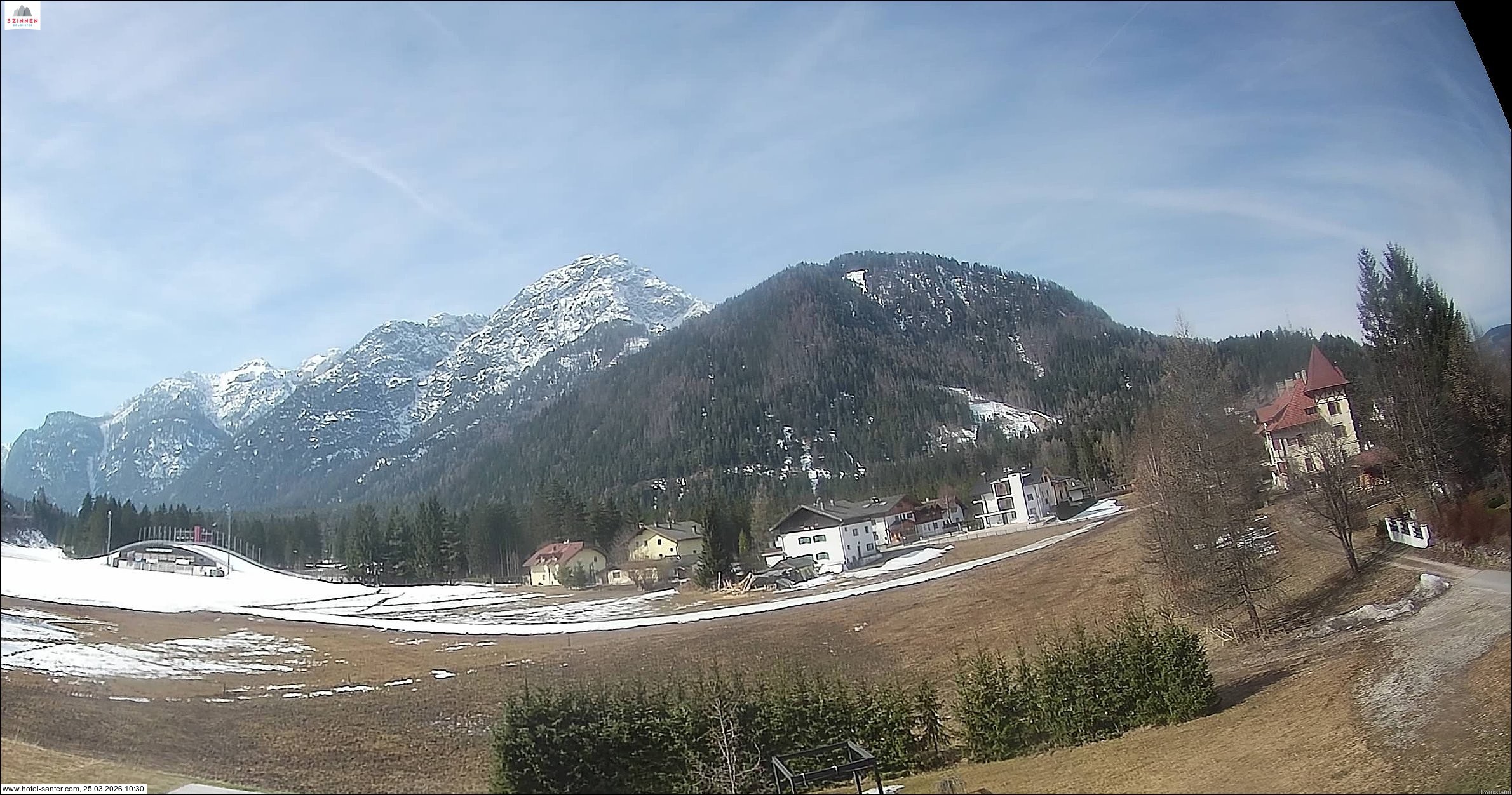 Archived image Webcam Hotel Santer in Toblach