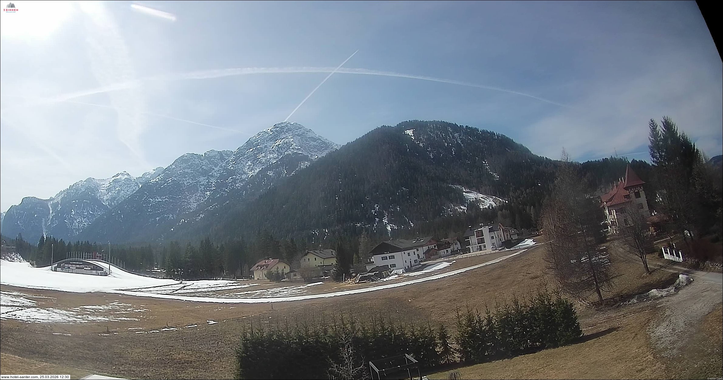 Archived image Webcam Hotel Santer in Toblach