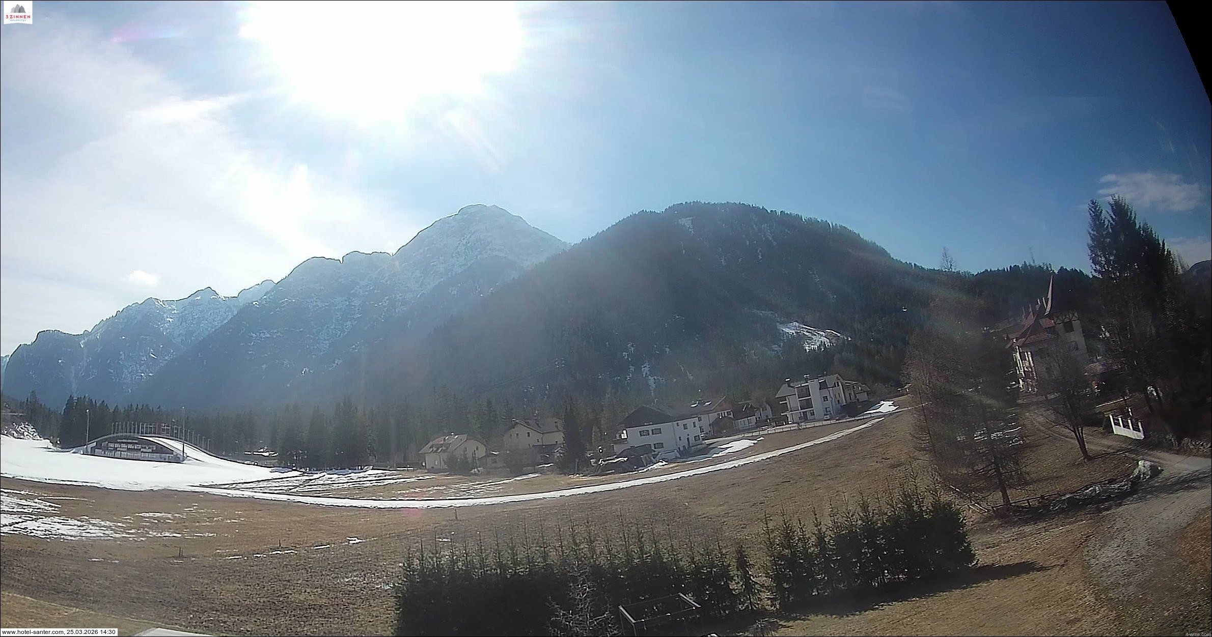 Archived image Webcam Hotel Santer in Toblach