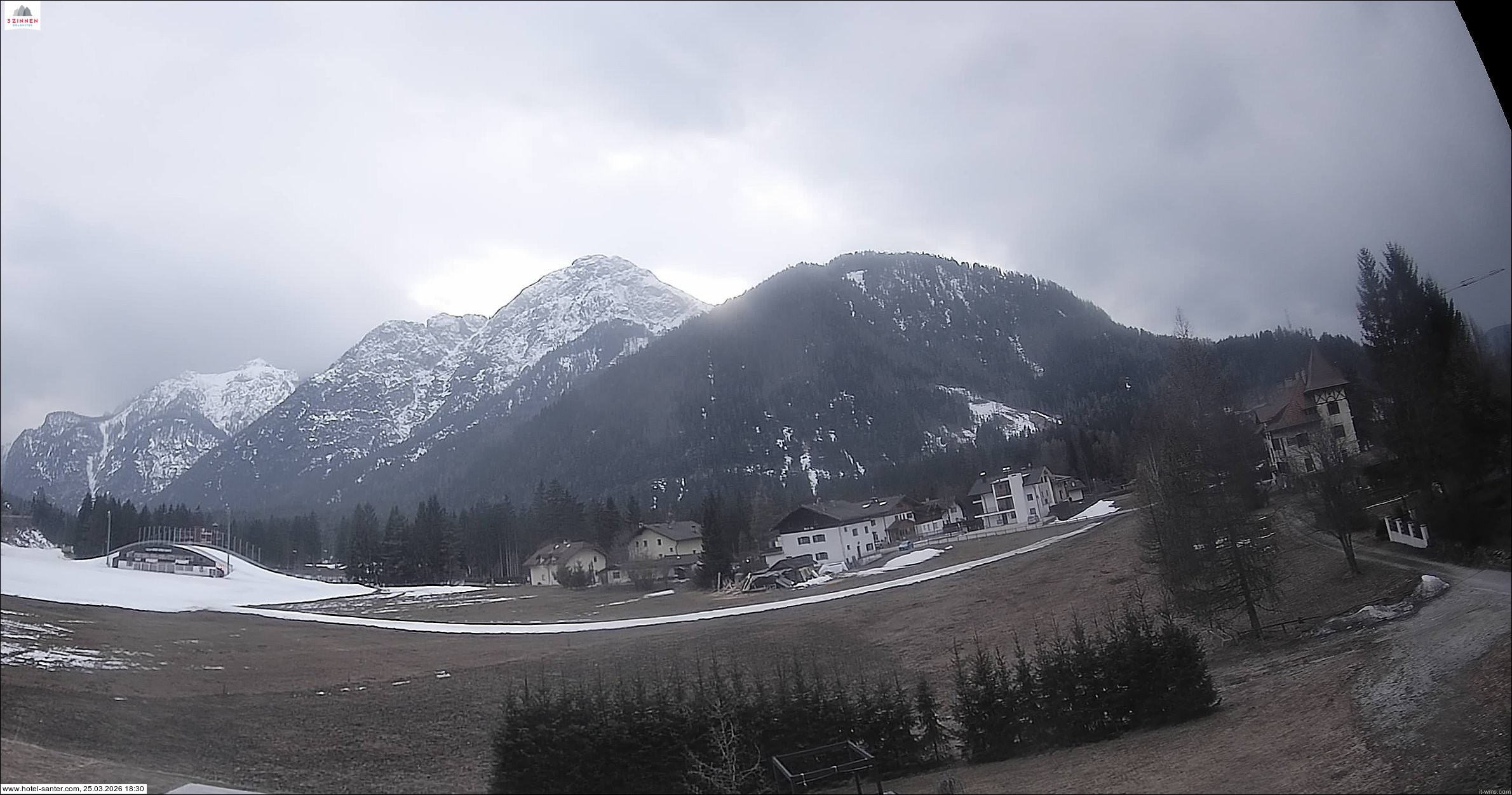 Archived image Webcam Hotel Santer in Toblach