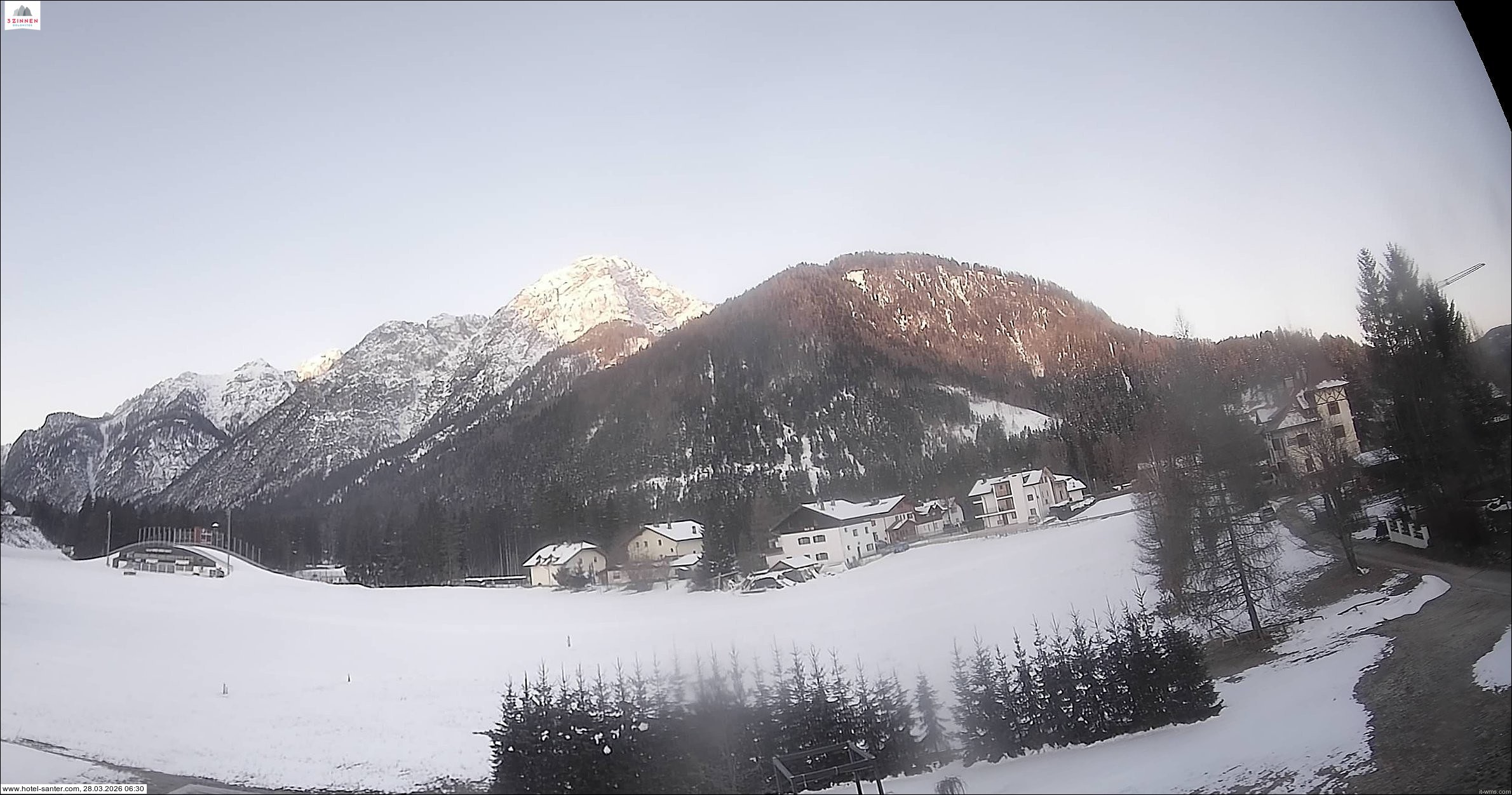 Archived image Webcam Hotel Santer in Toblach