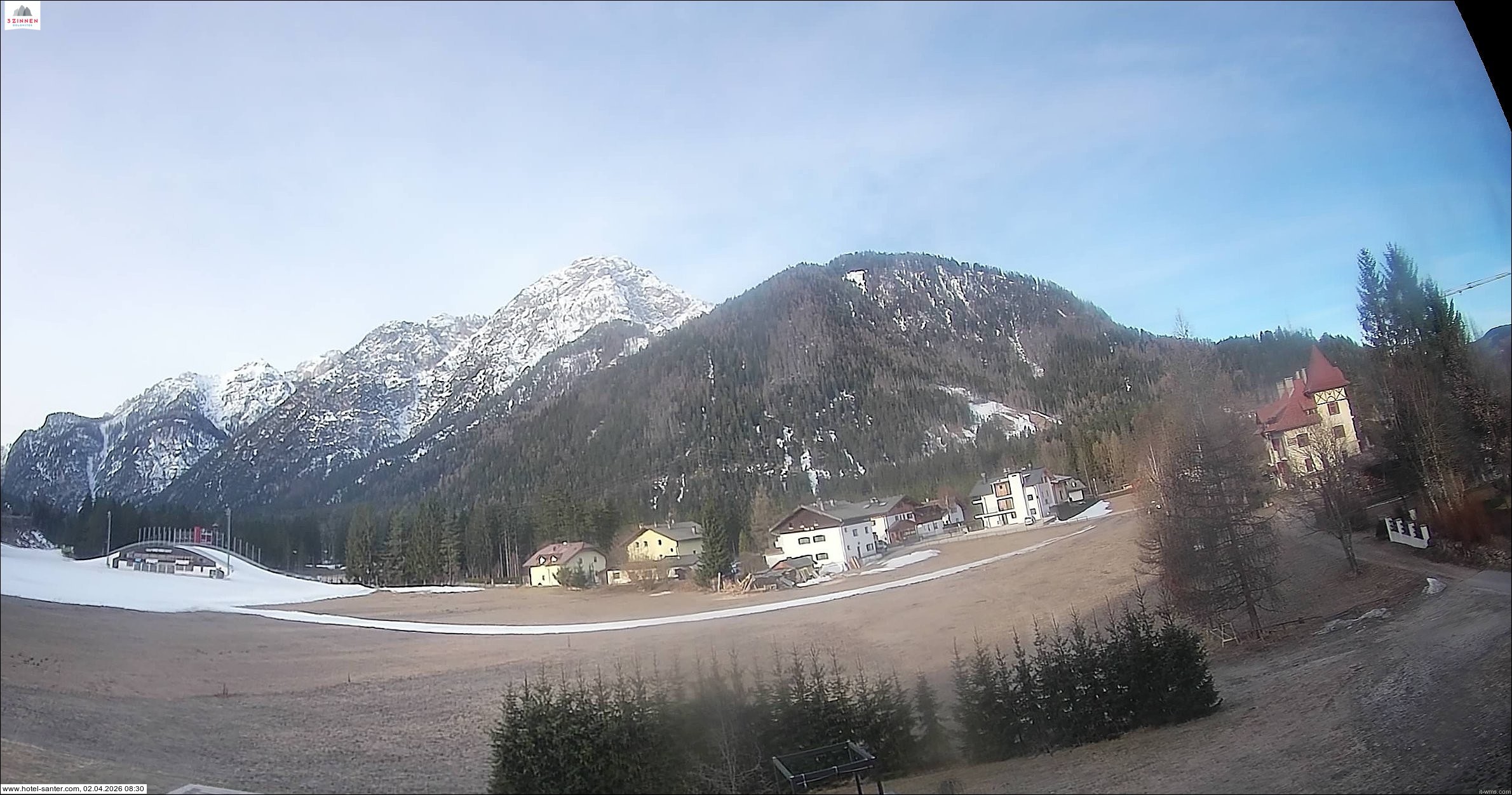 Archived image Webcam Hotel Santer in Toblach