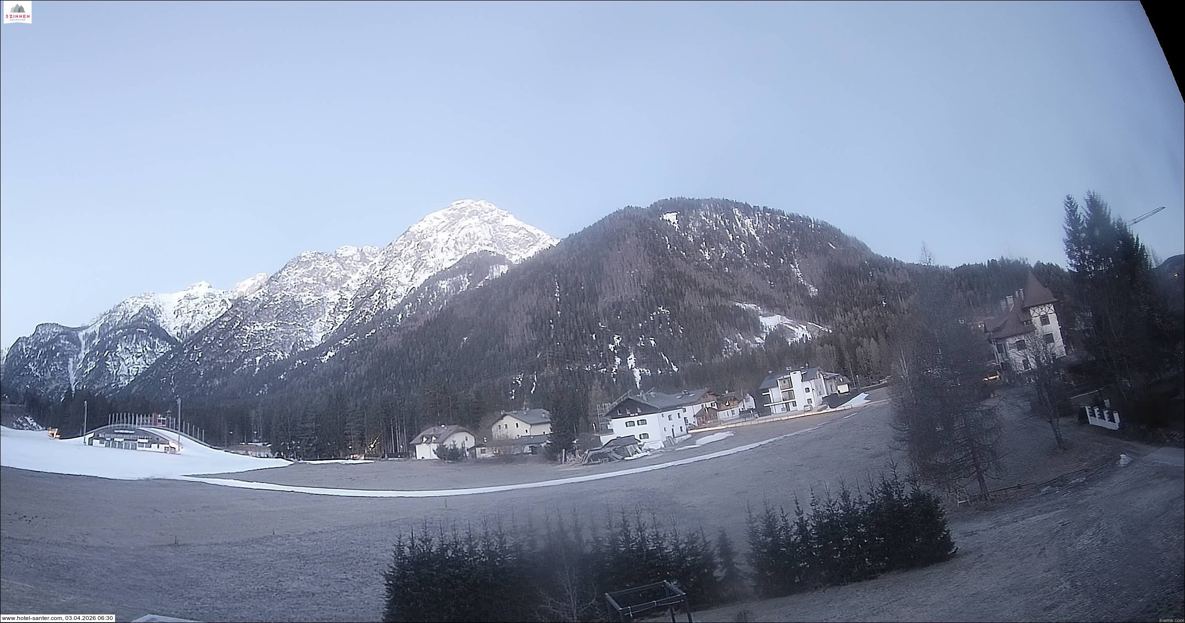 Archived image Webcam Hotel Santer in Toblach