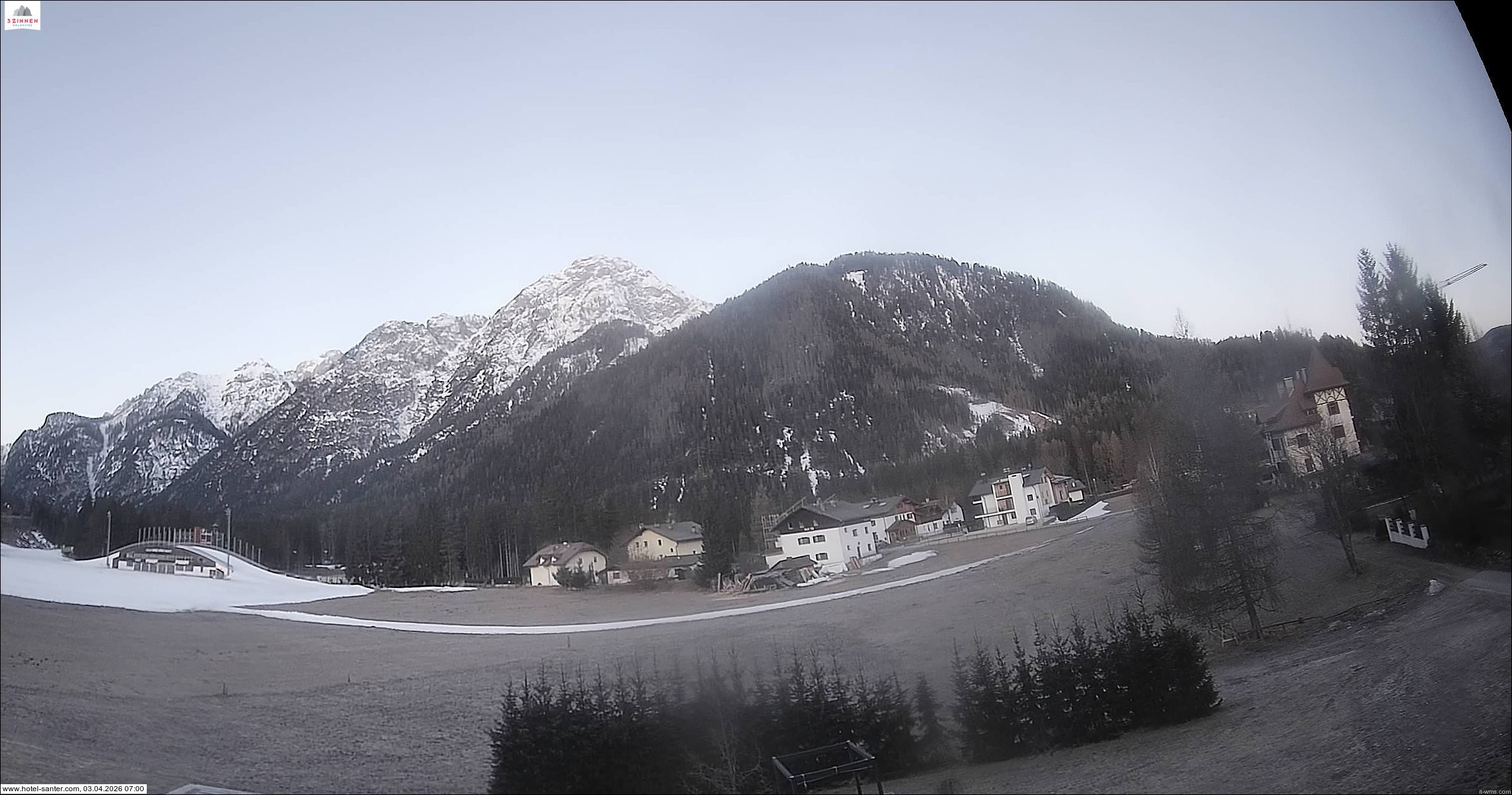 Archived image Webcam Hotel Santer in Toblach