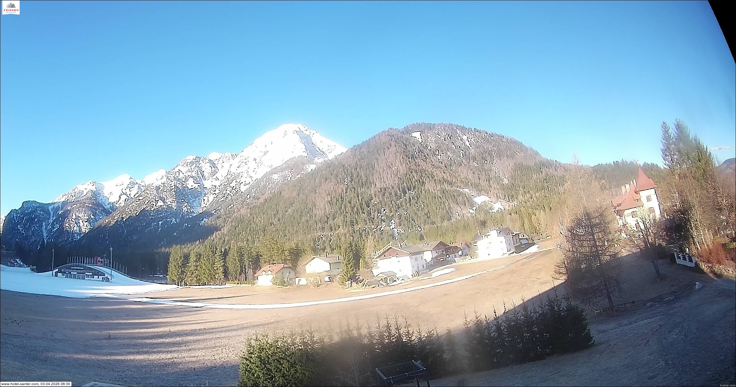 Archived image Webcam Hotel Santer in Toblach
