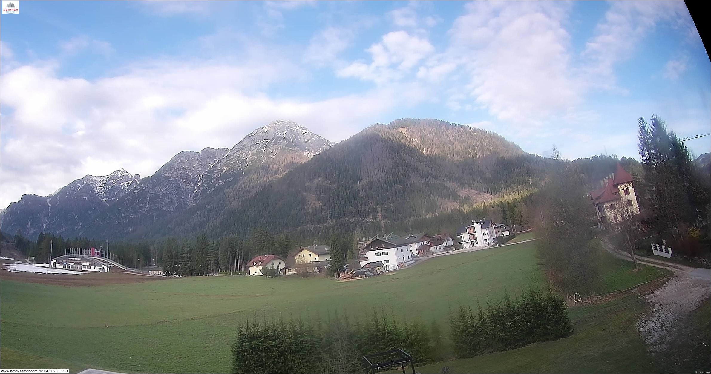 Archived image Webcam Hotel Santer in Toblach