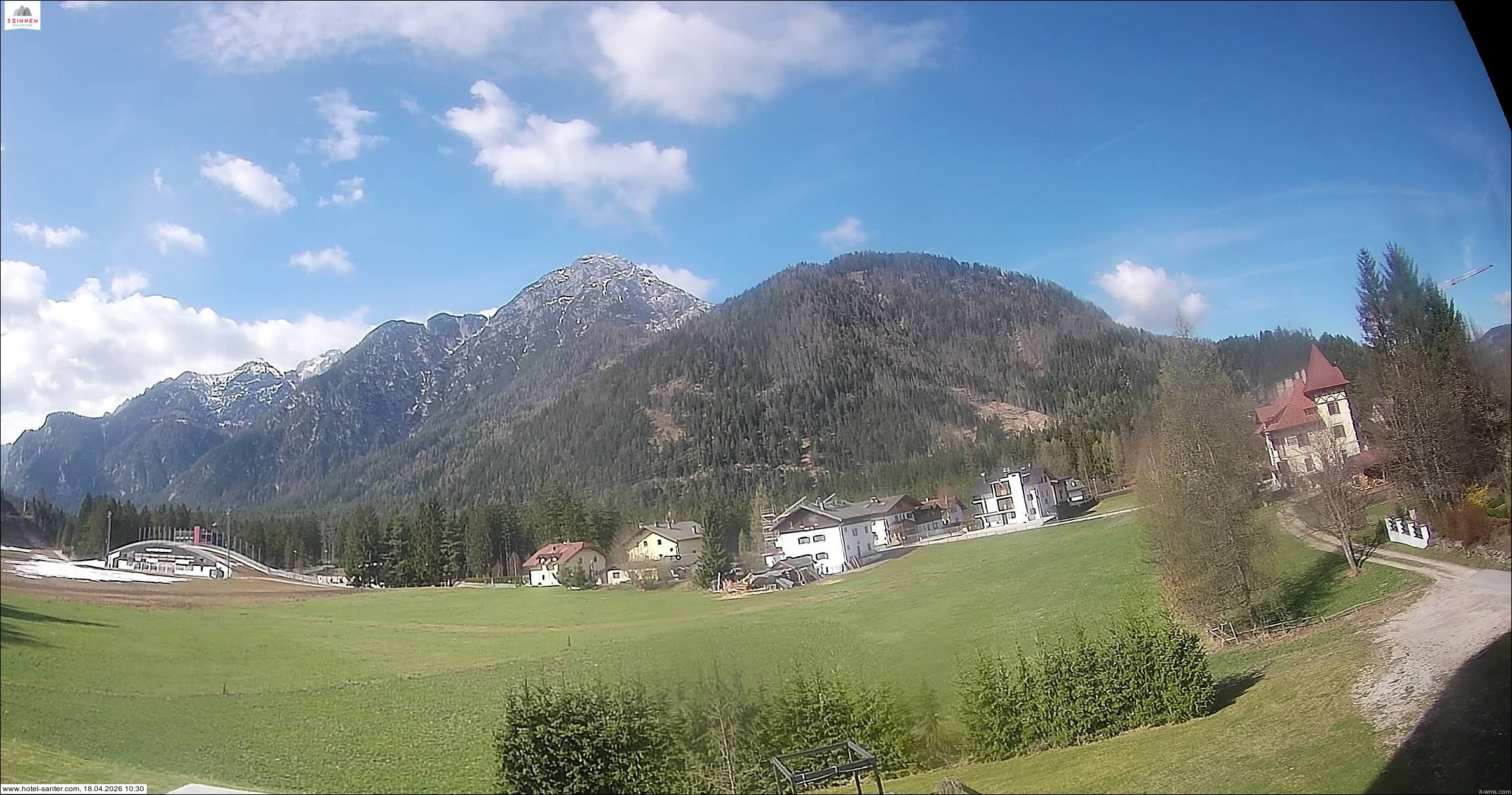 Archived image Webcam Hotel Santer in Toblach