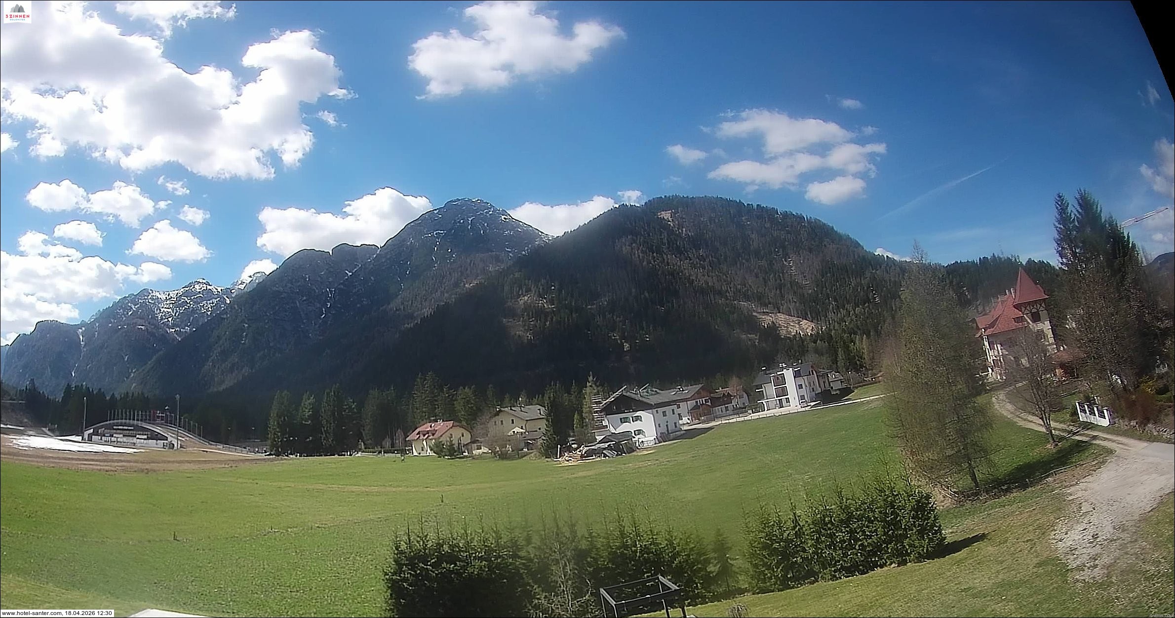Archived image Webcam Hotel Santer in Toblach