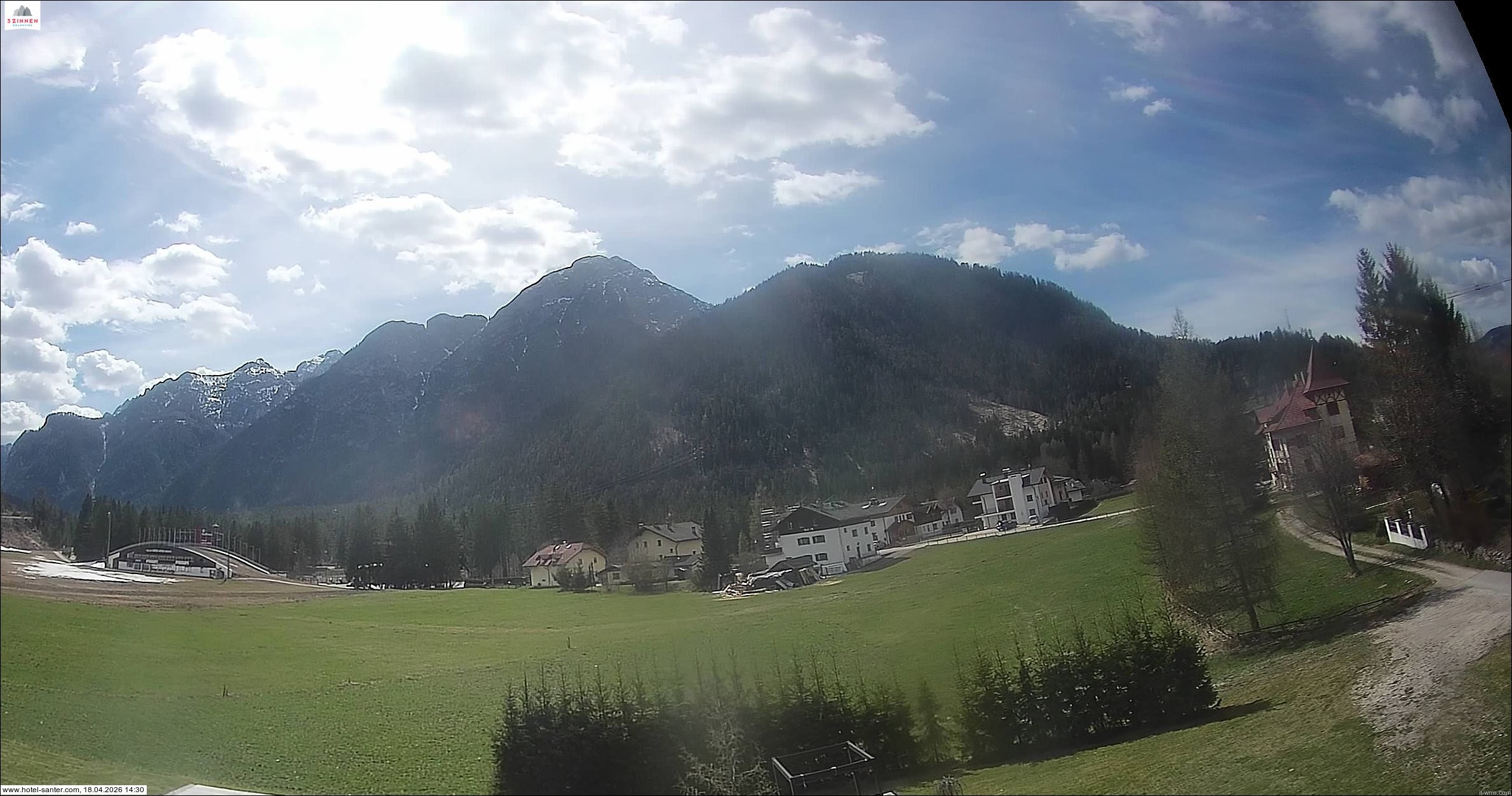 Archived image Webcam Hotel Santer in Toblach