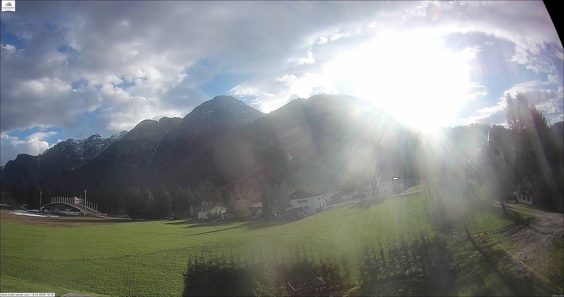 Archived image Webcam Hotel Santer in Toblach
