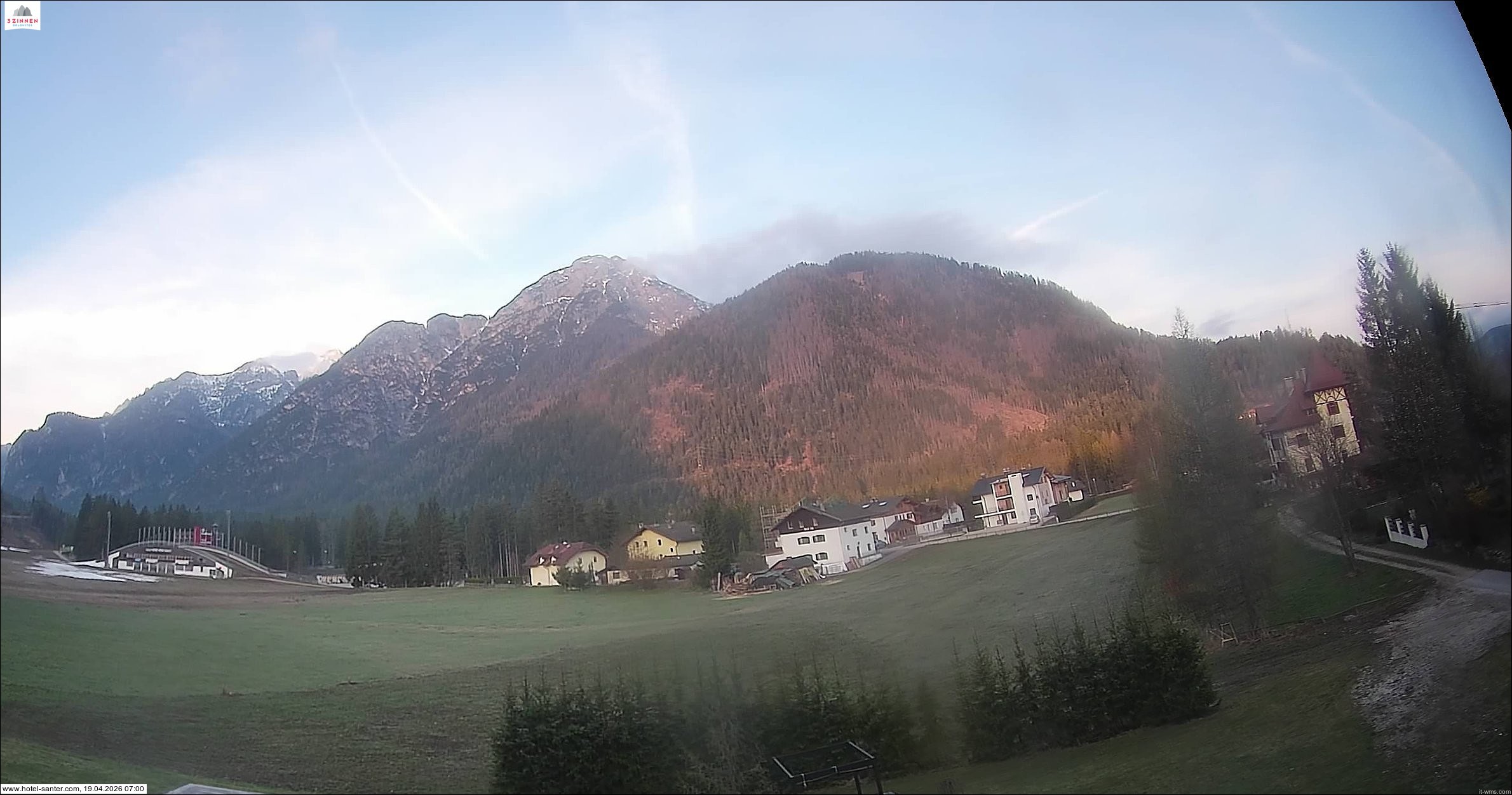 Archived image Webcam Hotel Santer in Toblach
