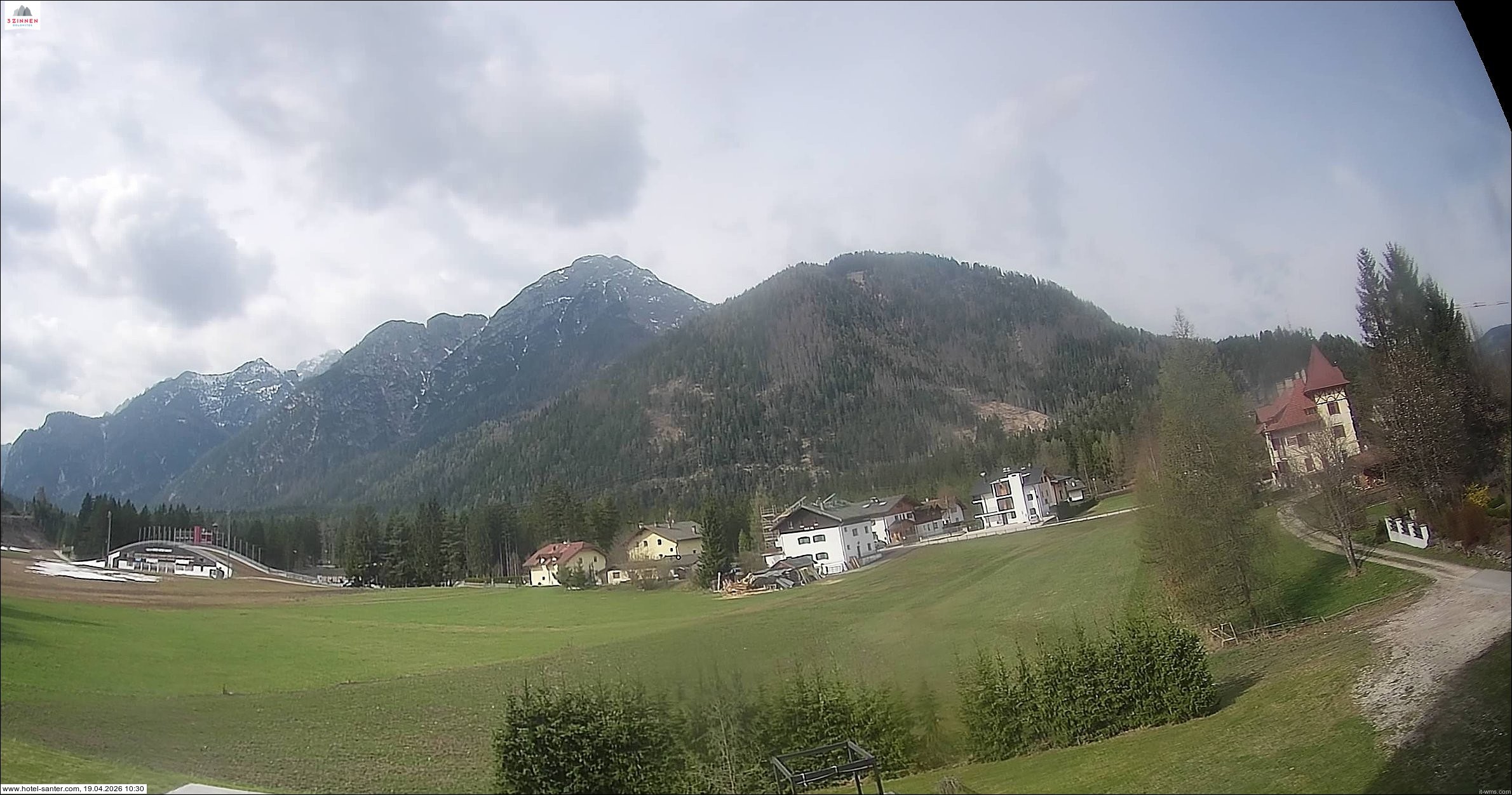 Archived image Webcam Hotel Santer in Toblach