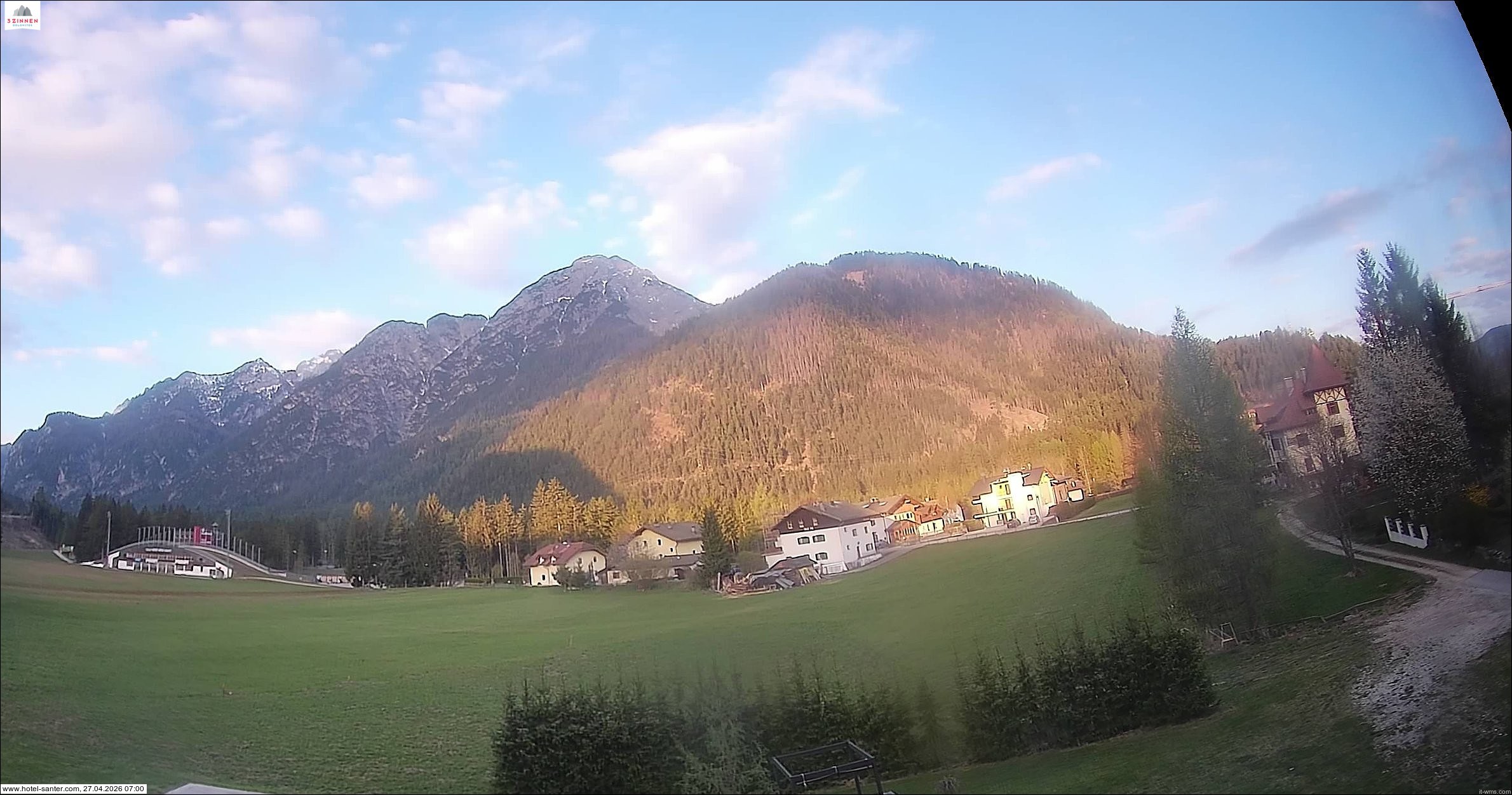Archived image Webcam Hotel Santer in Toblach