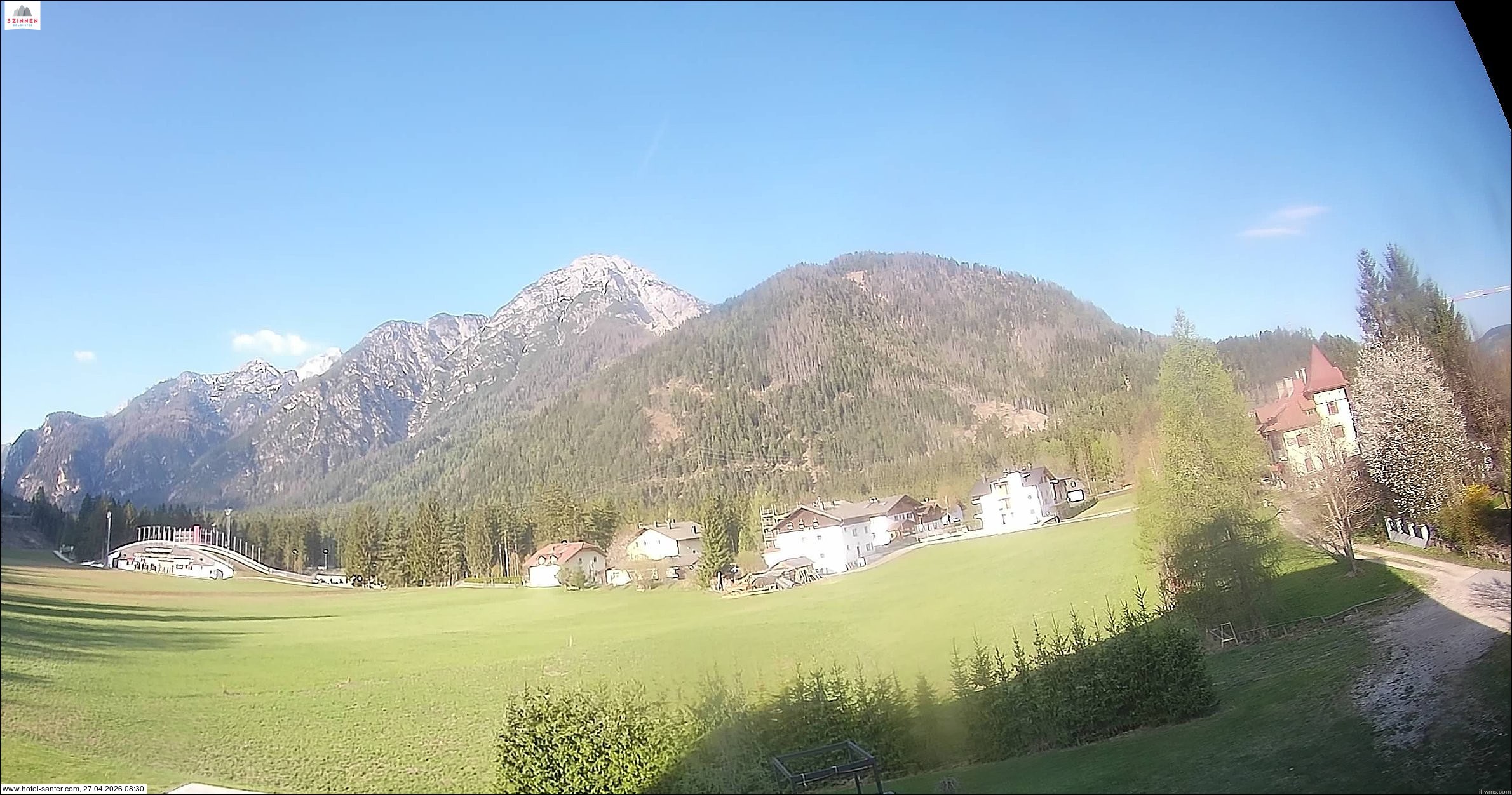 Archived image Webcam Hotel Santer in Toblach
