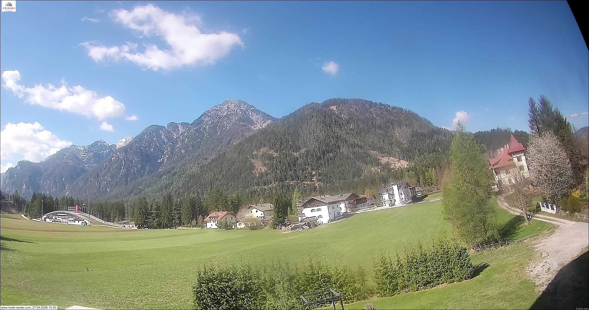 Archived image Webcam Hotel Santer in Toblach