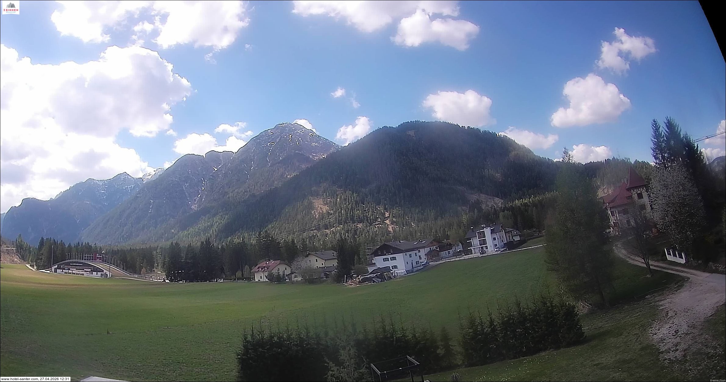 Archived image Webcam Hotel Santer in Toblach