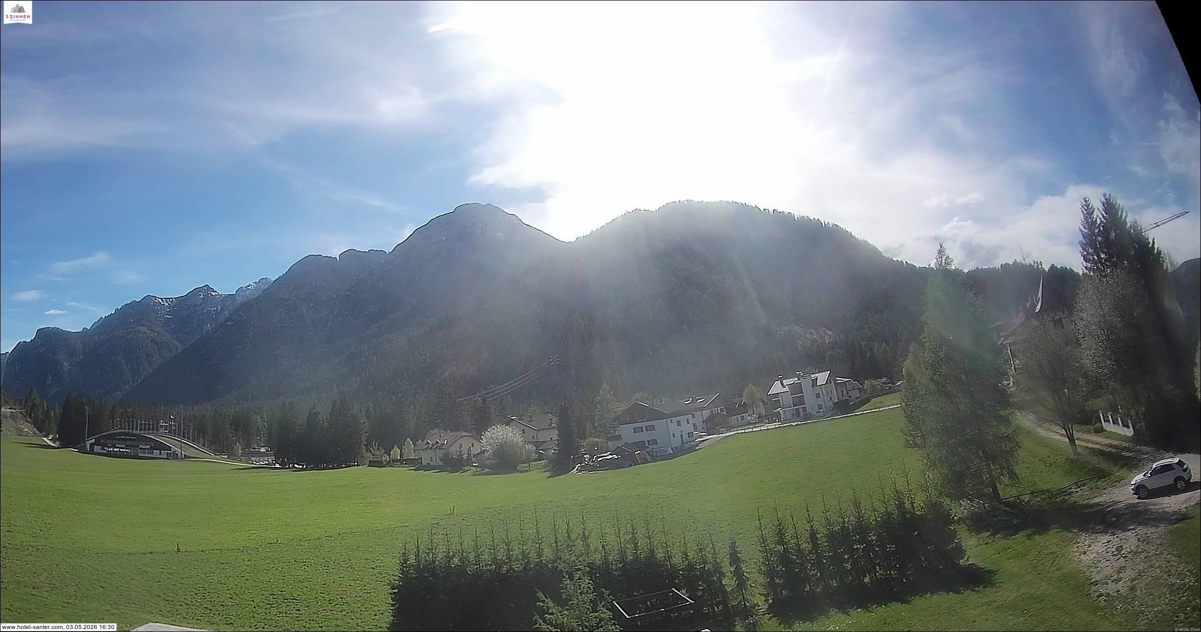 Archived image Webcam Hotel Santer in Toblach