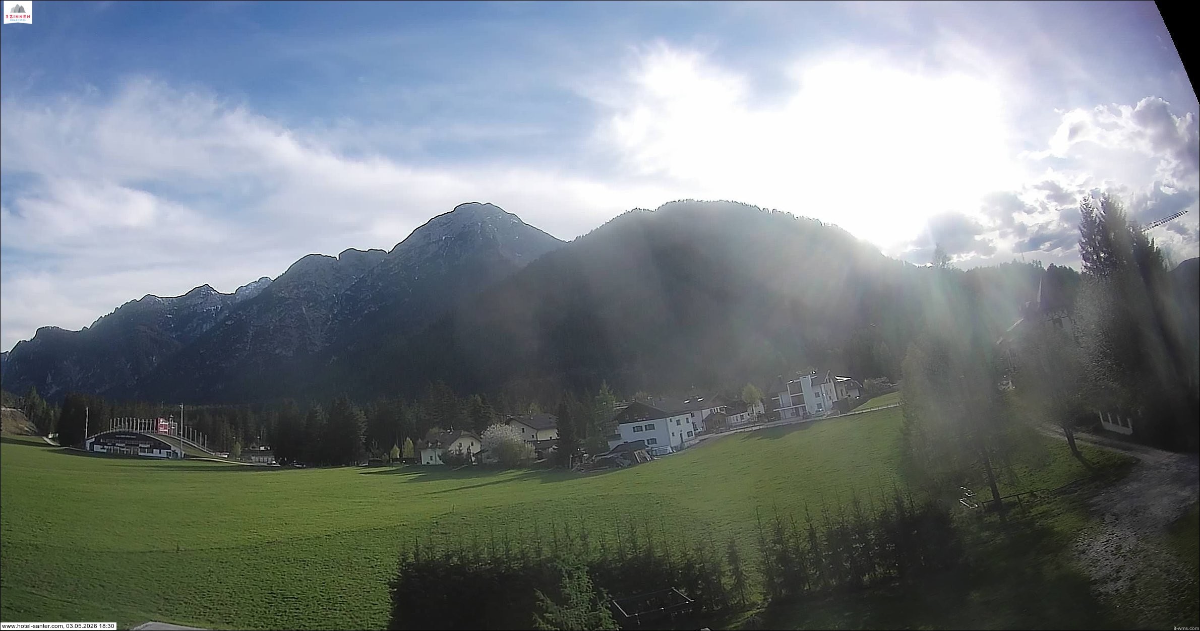 Archived image Webcam Hotel Santer in Toblach