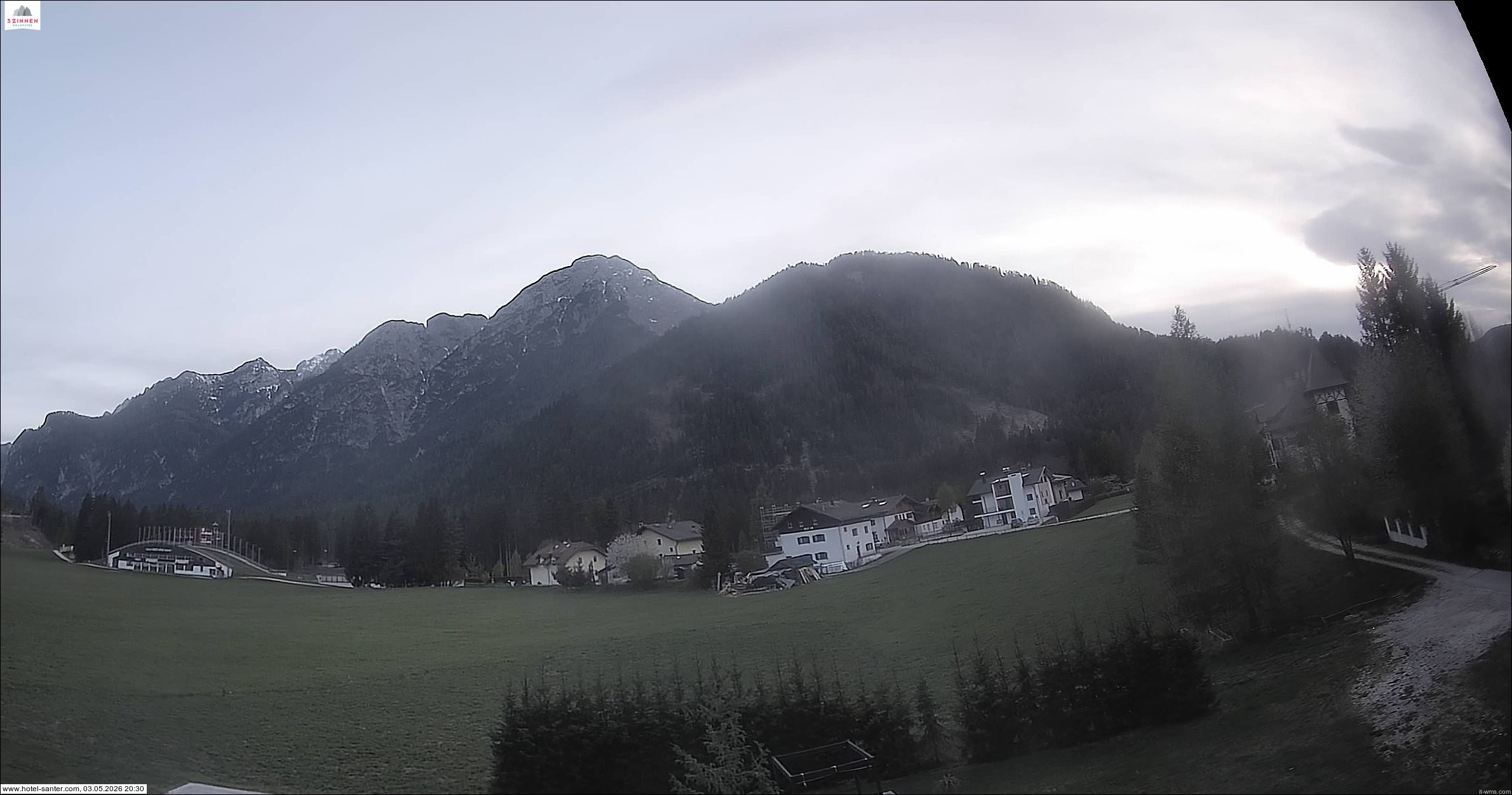 Archived image Webcam Hotel Santer in Toblach