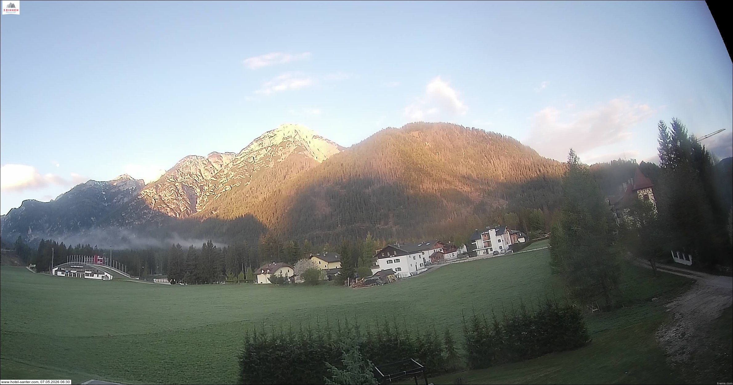 Archived image Webcam Hotel Santer in Toblach