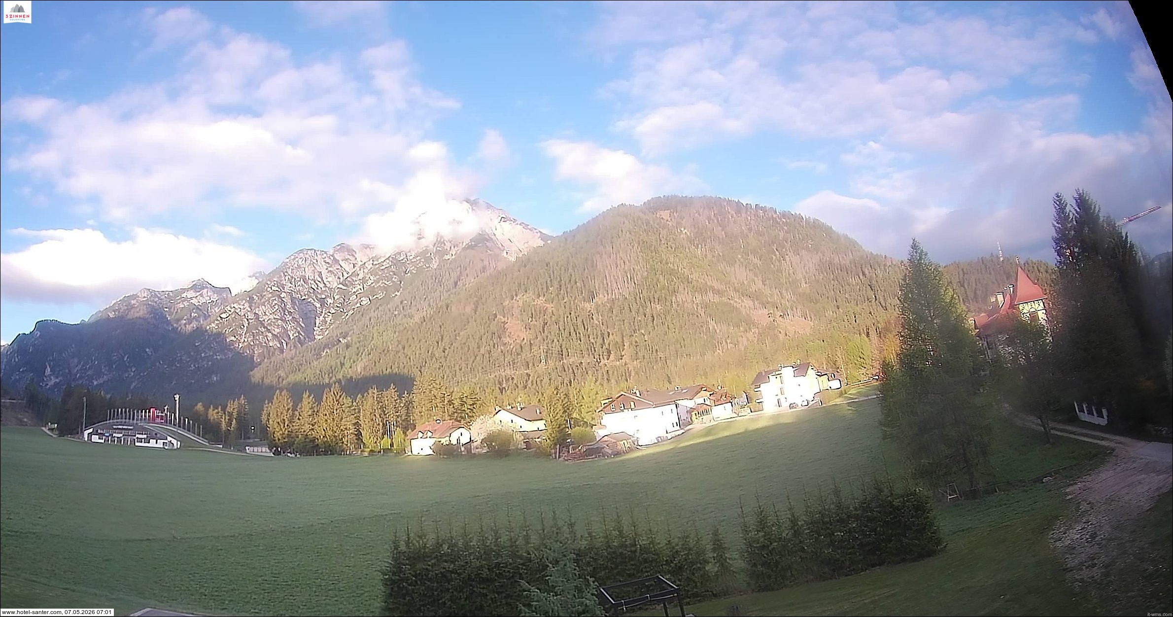 Archived image Webcam Hotel Santer in Toblach