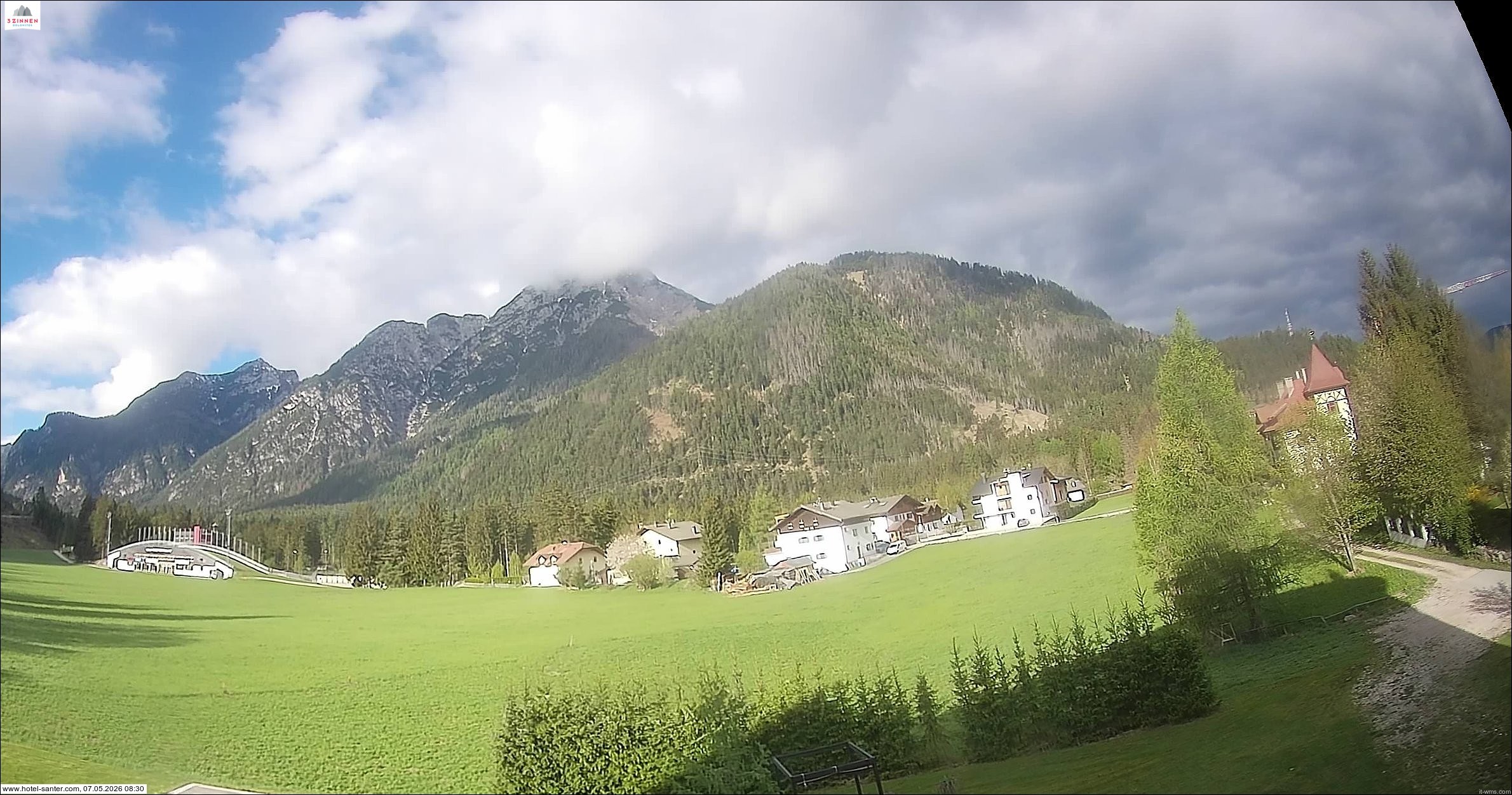 Archived image Webcam Hotel Santer in Toblach