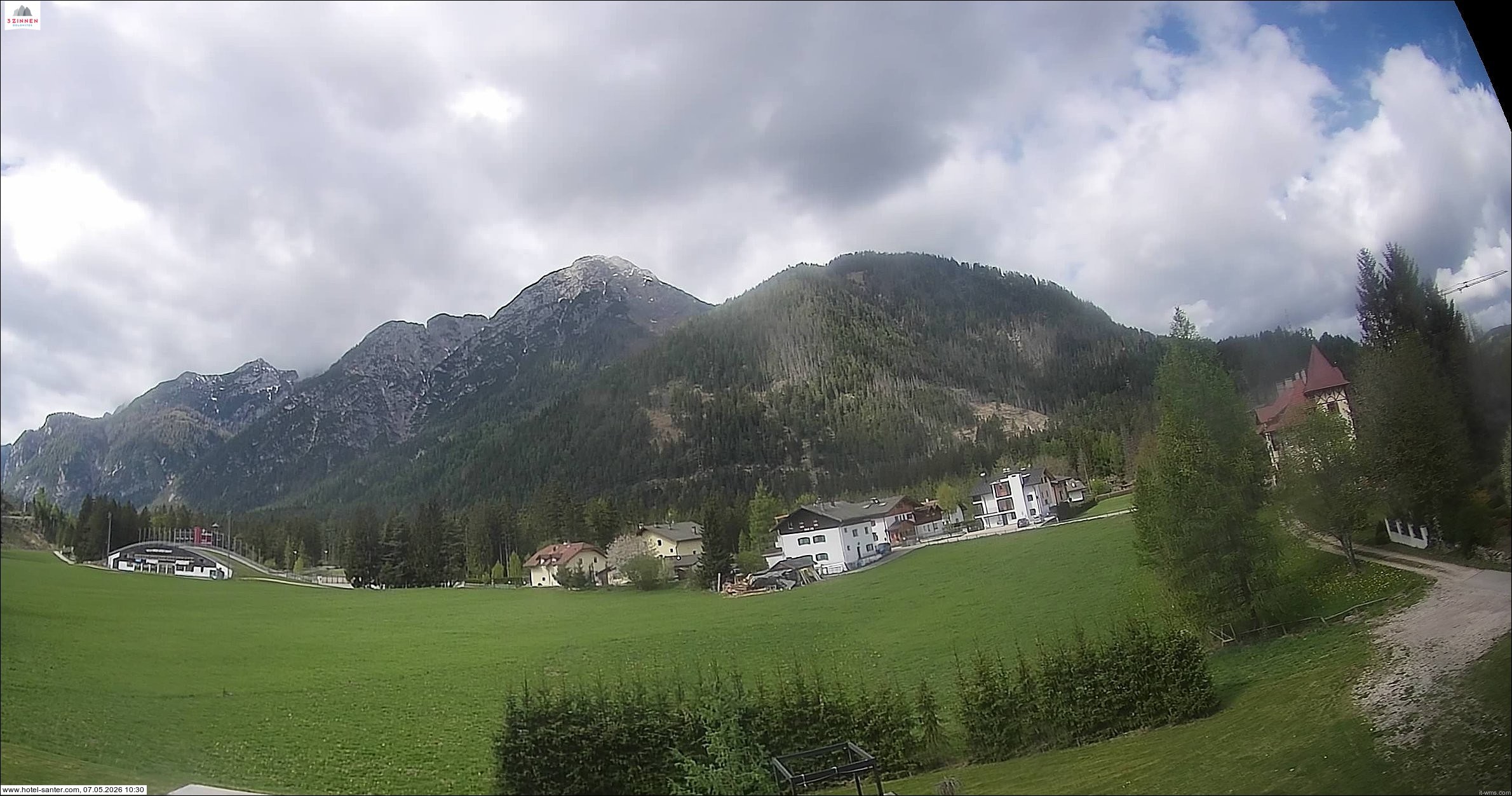 Archived image Webcam Hotel Santer in Toblach