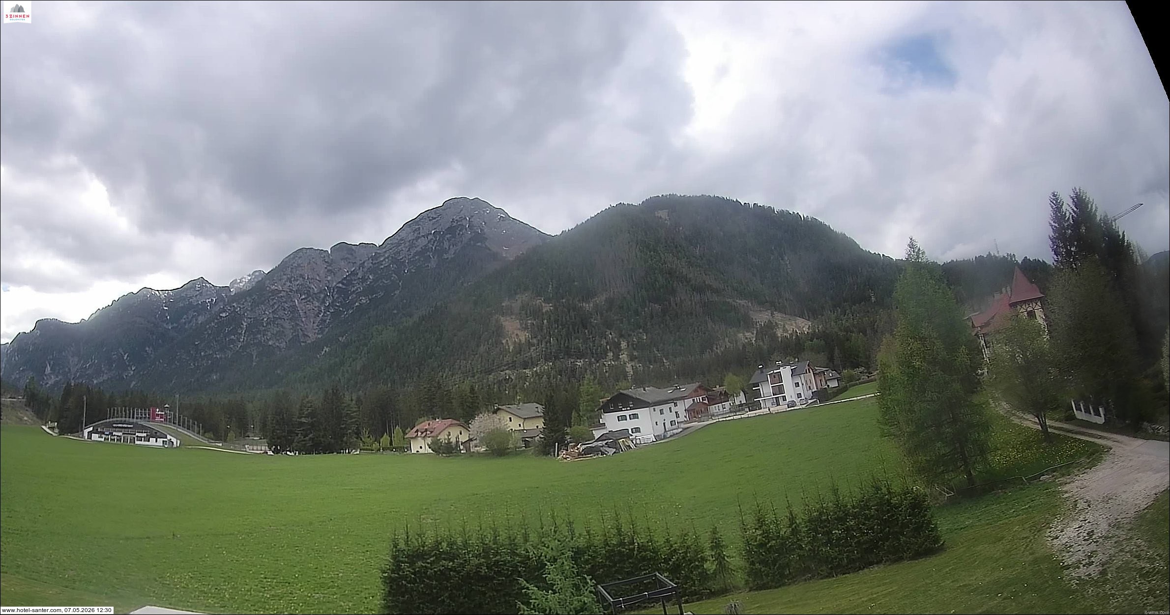 Archived image Webcam Hotel Santer in Toblach
