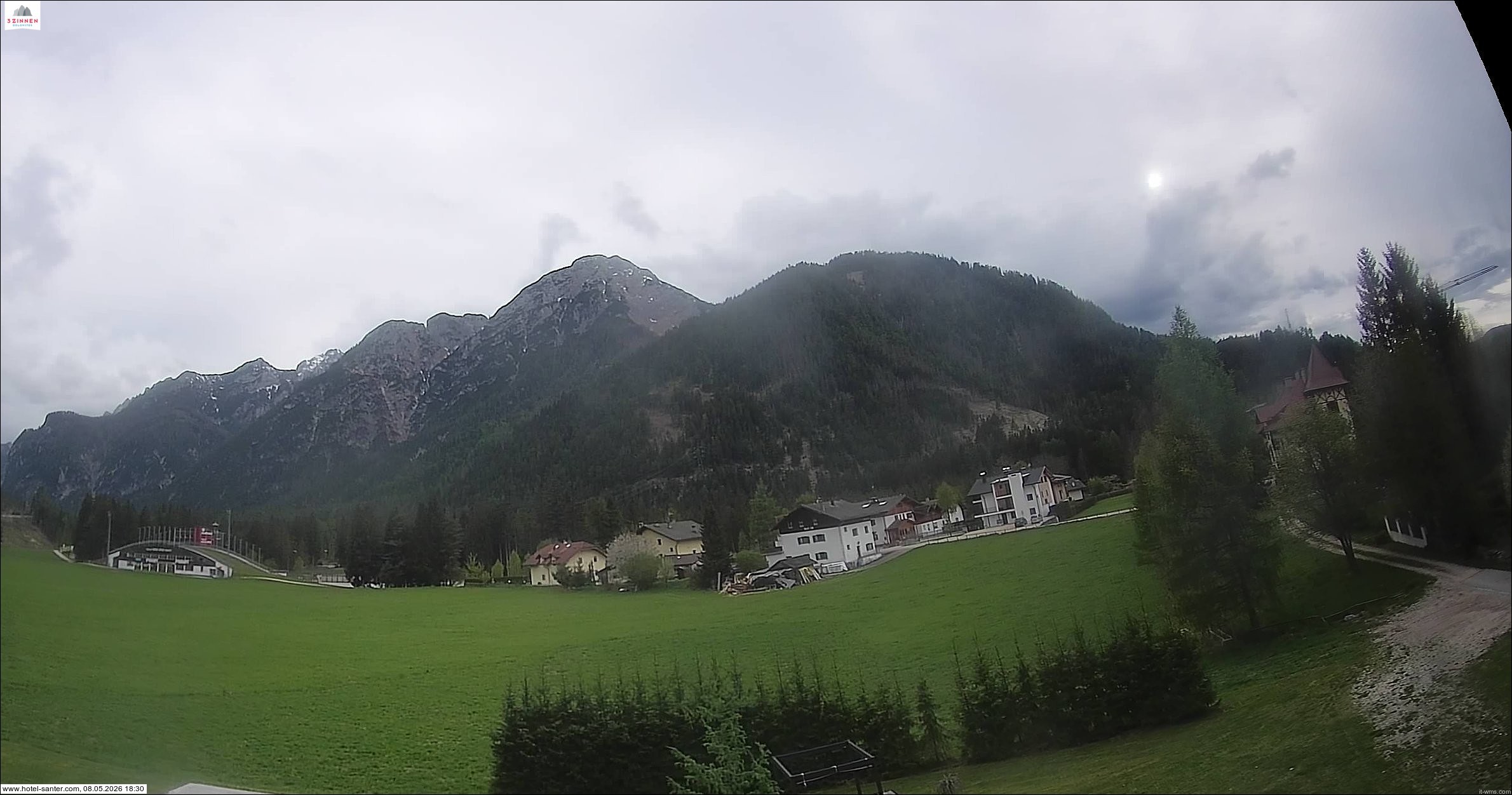 Archived image Webcam Hotel Santer in Toblach