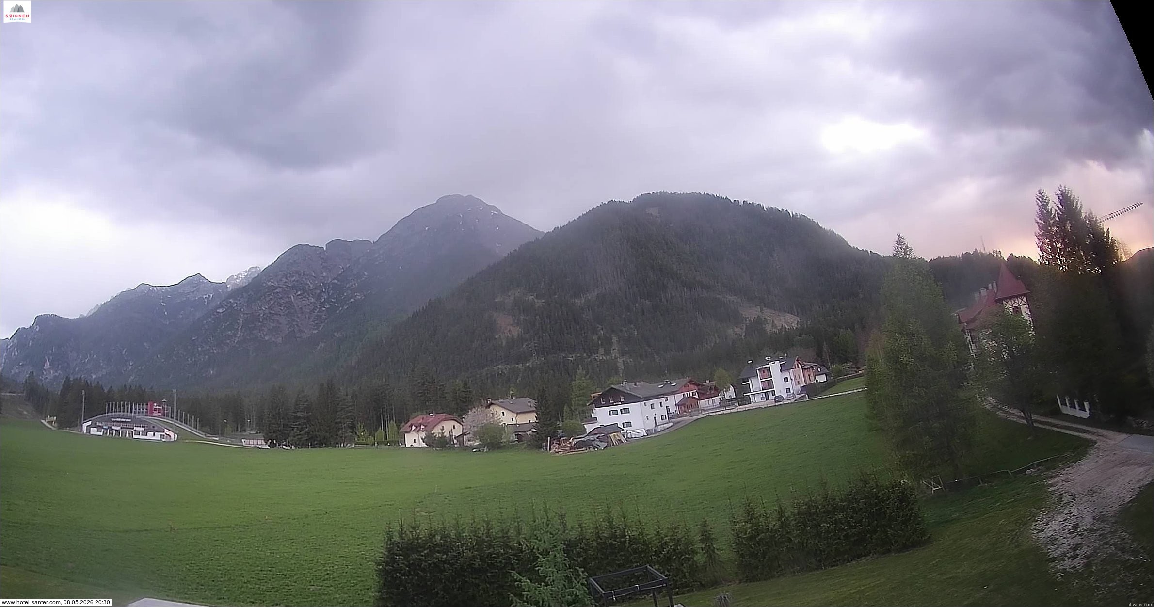 Archived image Webcam Hotel Santer in Toblach
