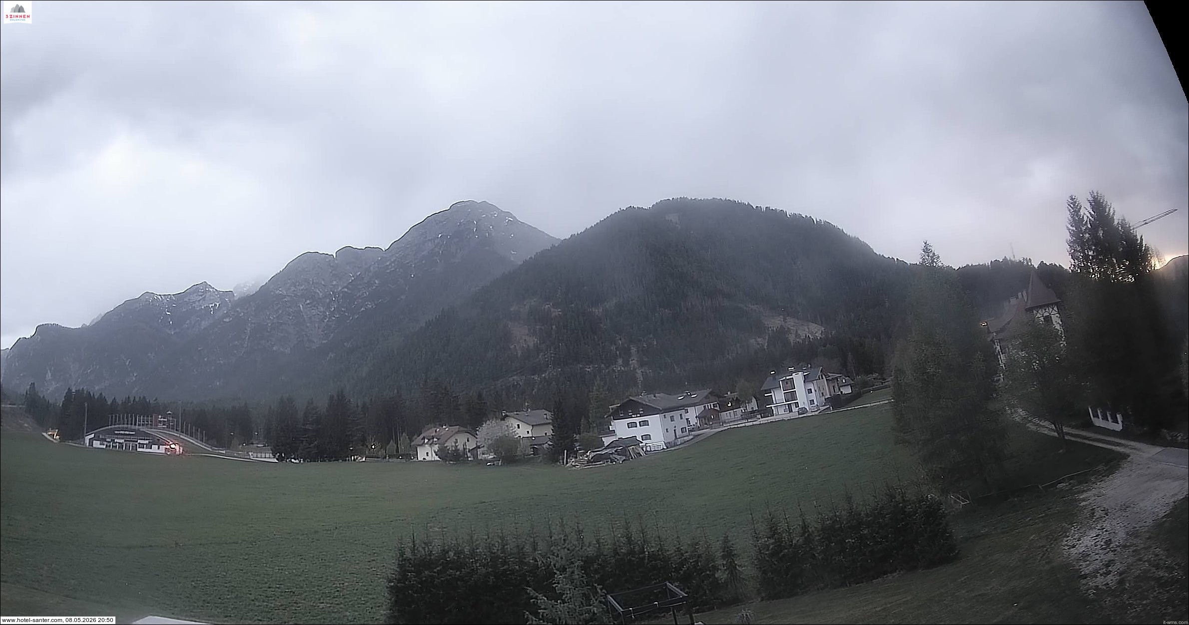 Archived image Webcam Hotel Santer in Toblach